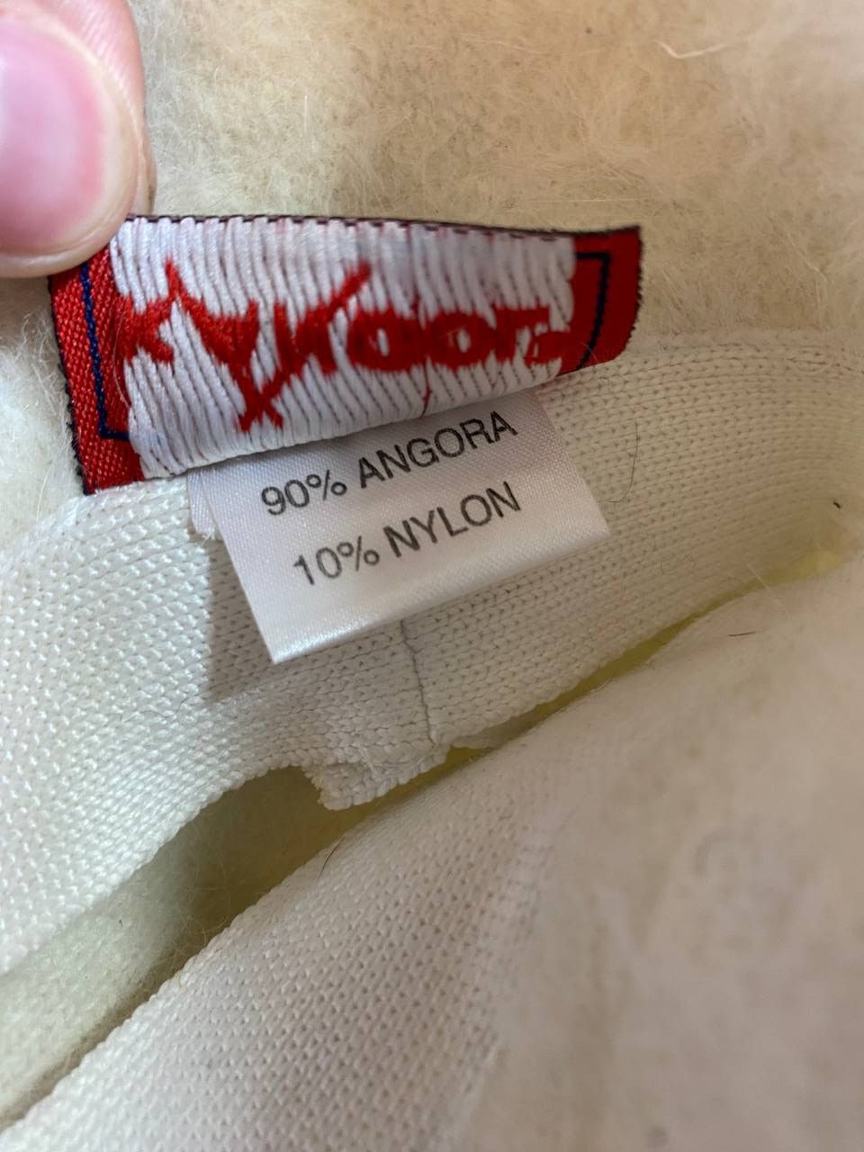 Kangol Vintage 90s KANGOL ANGORA Fluffy Fur Casual White Bucket Hat Size ONE SIZE - 4 Thumbnail