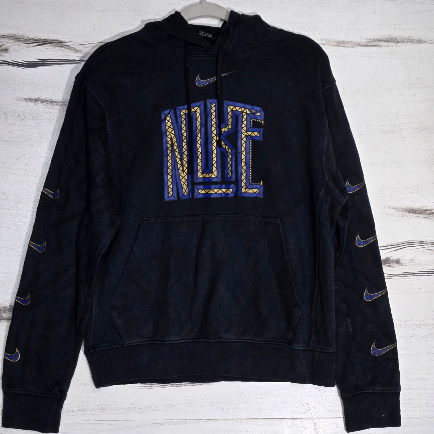 Nike Nike Hoodie Mens Pullover Black Small Logo Athletic Sweatshirt Size US S / EU 44-46 / 1 - 2 Thumbnail