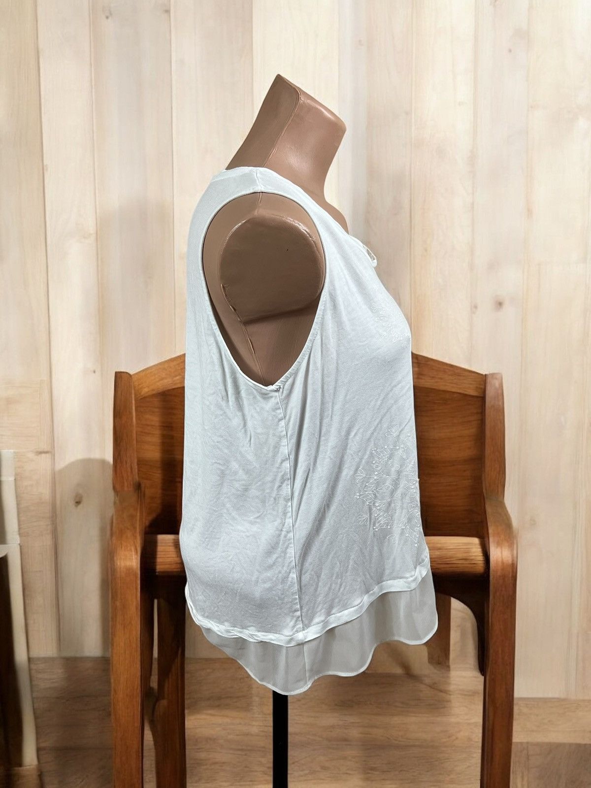 Desigual Desigual white blouse size L Size L / US 10 / IT 46 - 2 Thumbnail