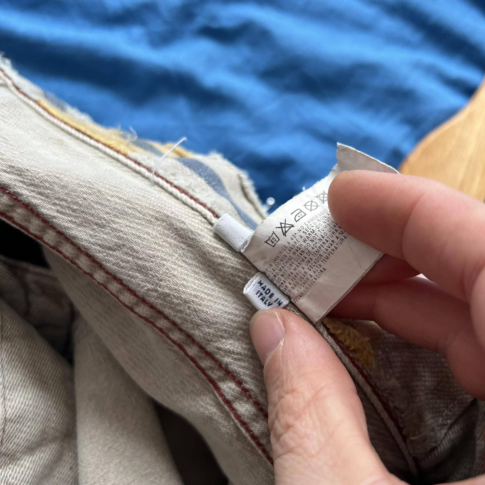 Designer × Giorgio Armani Vintage Giorgio Armani Trousers Beige Pants SZ 38 Size US 36 / EU 52 - 6 Thumbnail