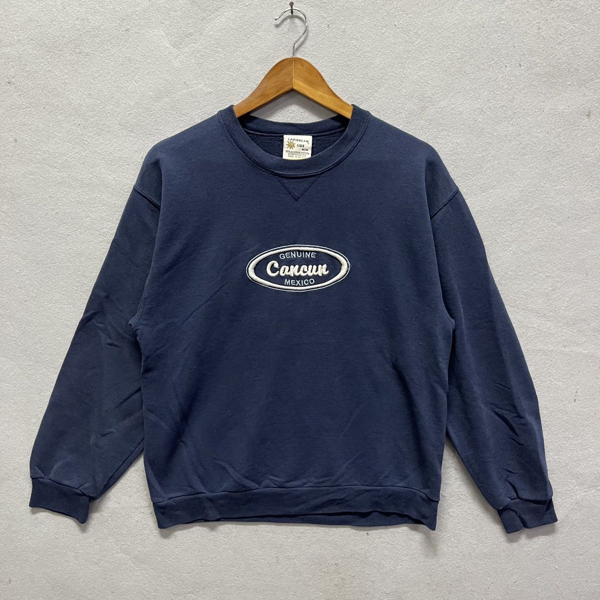 Caribbean Vintage Caribbean Side Cancun Mexico Crewneck Sweatshirt Size US M / EU 48-50 / 2 - 1 Thumbnail