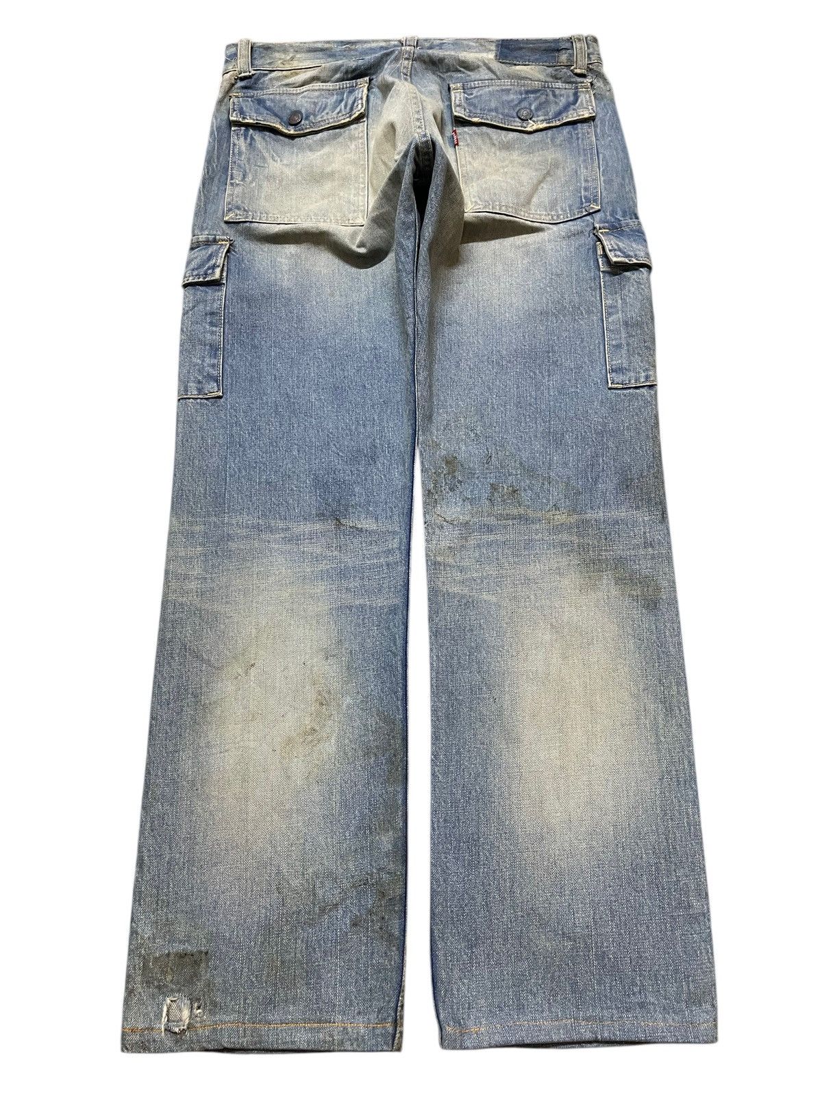 Hysteric Glamour Vintage Japan Gowest Faded Wash Mud Dirty Style Loose Jeans Size US 32 / EU 48 - 2 Thumbnail