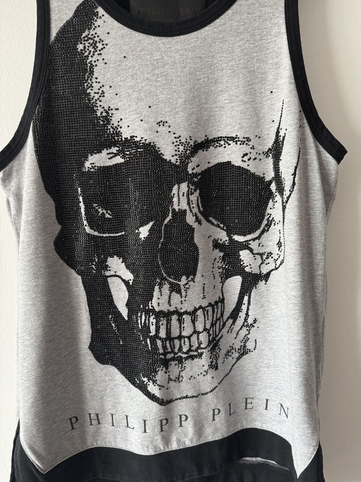 Philipp Plein 🔥 Philipp Plein Skull Grey Tank Top Size S / US 4 / IT 40 - 3 Thumbnail