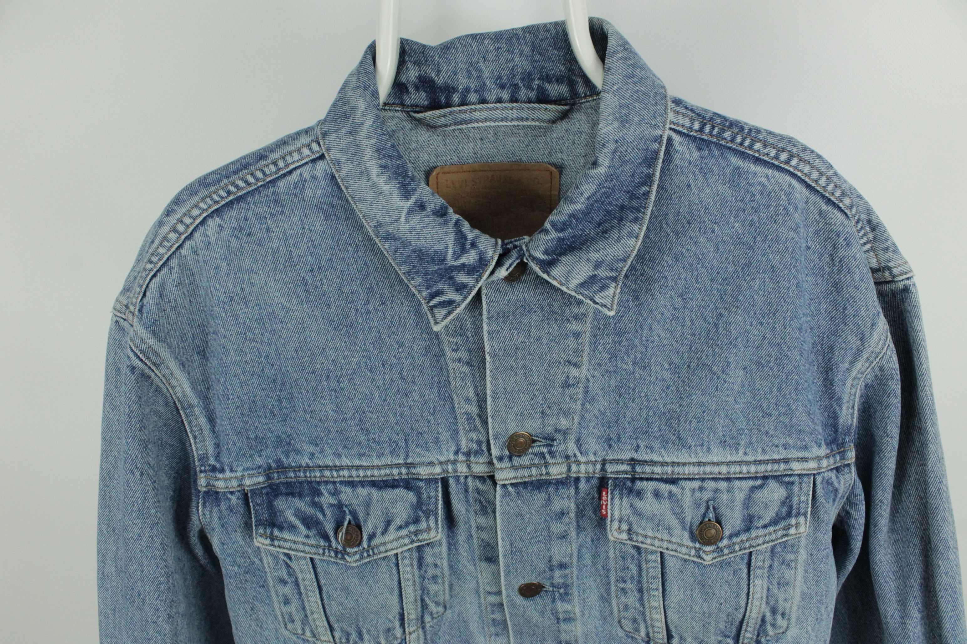 Levi's Vintage Levi's 70503 Blue Wash Denim Trucker Jacket Size US M / EU 48-50 / 2 - 2 Thumbnail