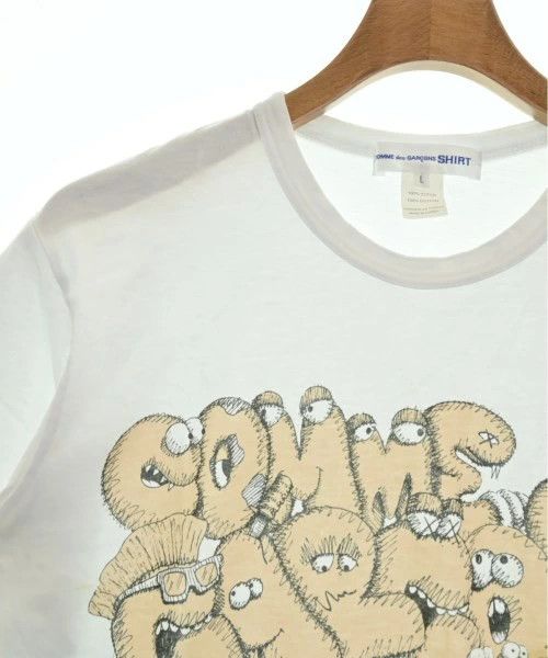 Comme des Garcons SHIRT T-Shirts cut and sewn logo print cotton short sleeve White Size US L / EU 52-54 / 3 - 3 Thumbnail