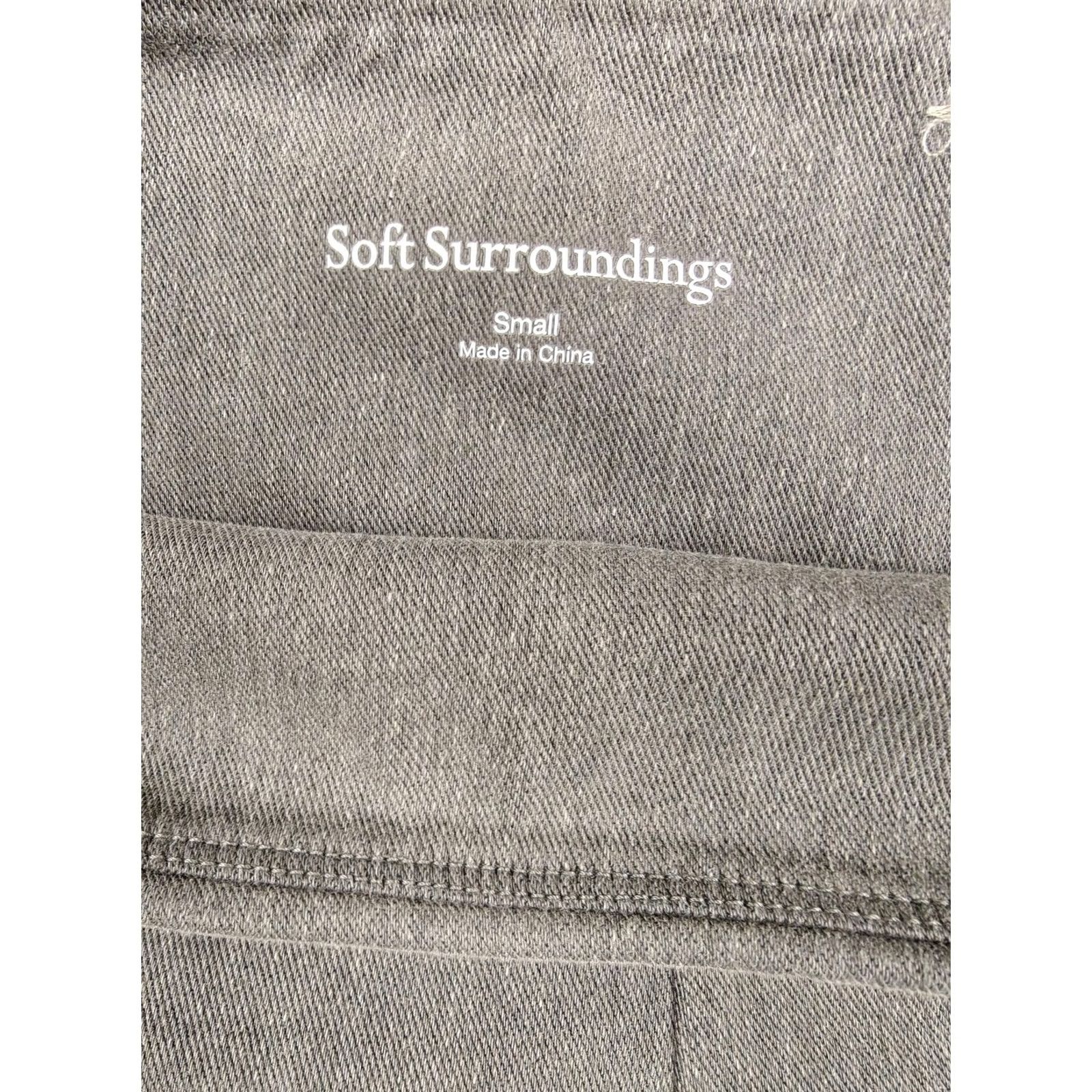 Soft Surroundings Soft Surroundings Leggings Womens Small Gray High Rise Pull On Stretch Pants Size 28" / US 6 / IT 42 - 2 Thumbnail