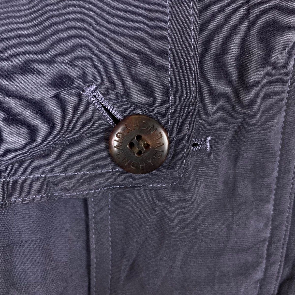 Givenchy Vintage Monsieur Givenchy Flat Button Trench Coat Medium Size US L / EU 52-54 / 3 - 3 Thumbnail