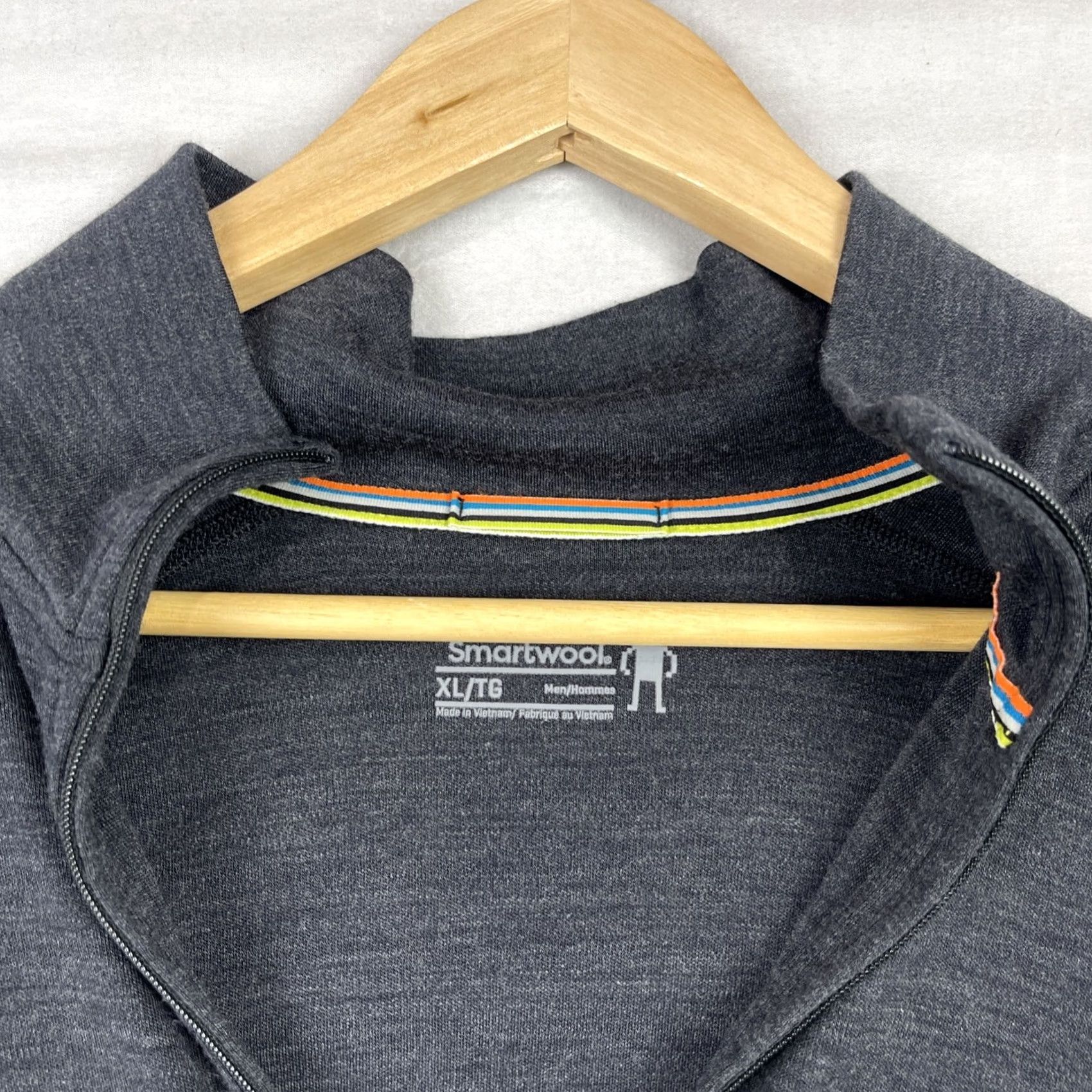 Smartwool SmartWool Sweater Mens XL Black Classic Thermal Merino Wool Base Layer 1/4 Zip Size US XL / EU 56 / 4 - 5 Thumbnail
