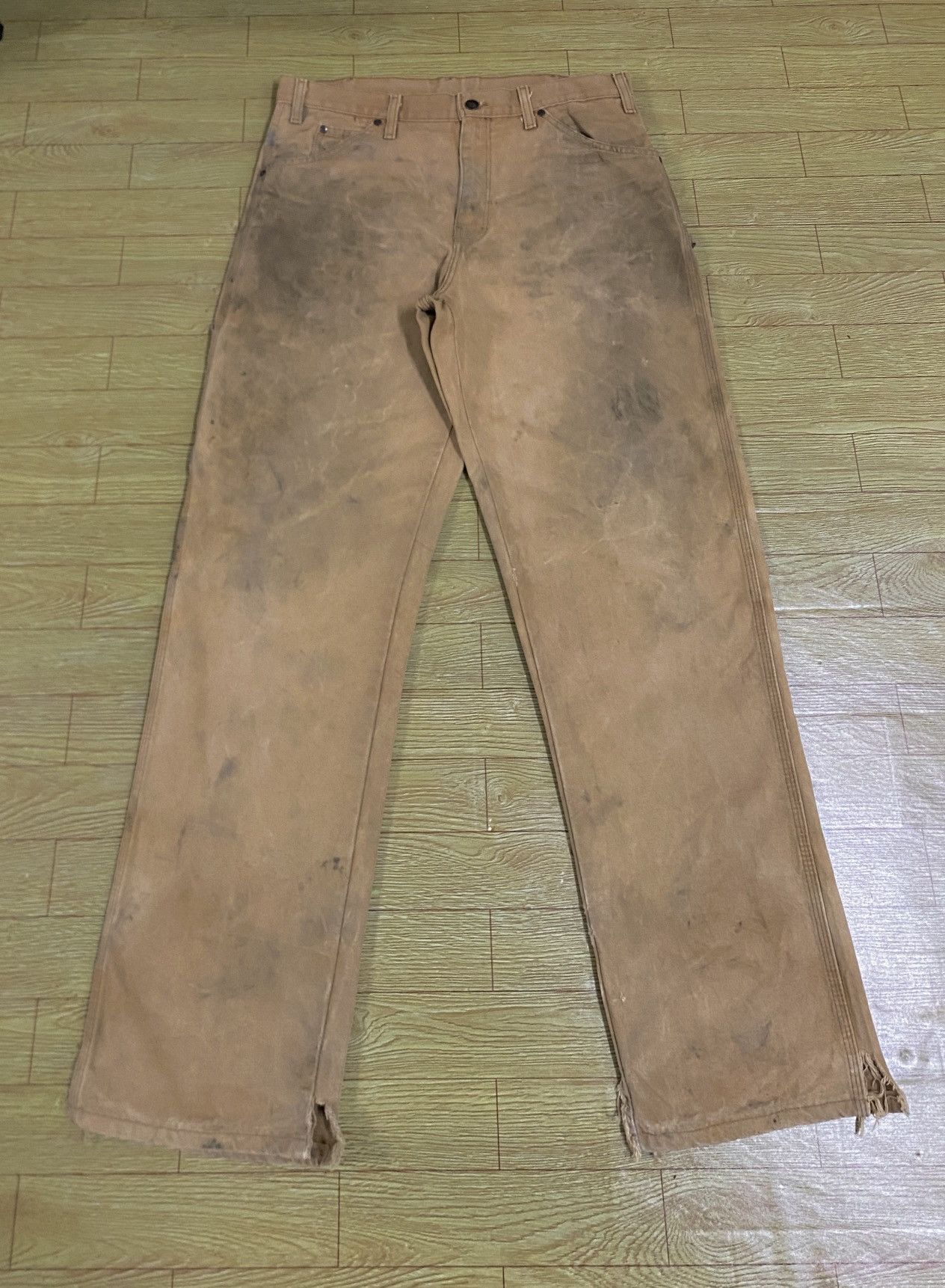 Very Rare Vintage Dickies Carpenter Distressed Pants 1990s