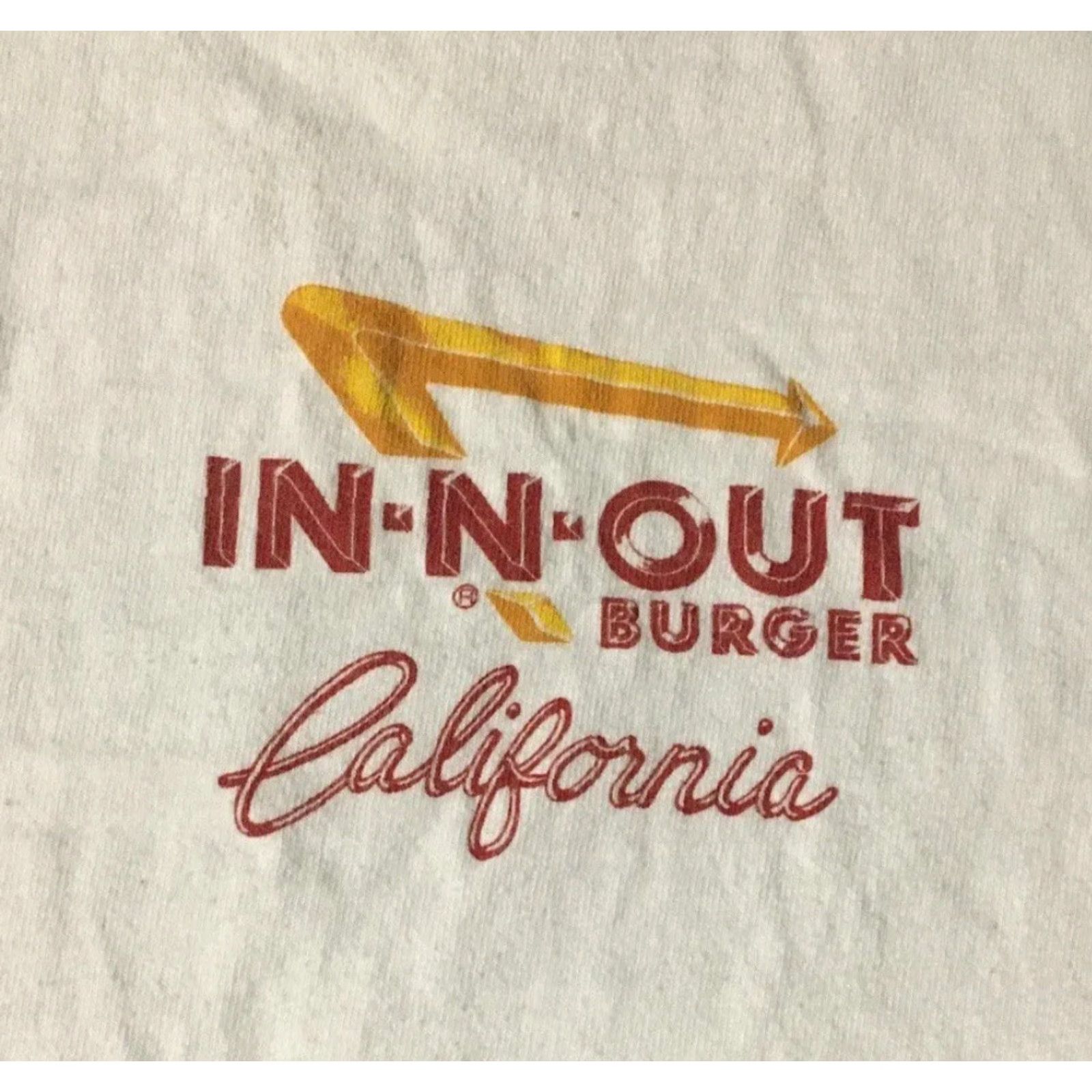 Vintage Vtg 90s In N Out Burger Faded Hot Rod Car Shirt M Fast Food Art Surf Grunge 80s Size US M / EU 48-50 / 2 - 4 Thumbnail
