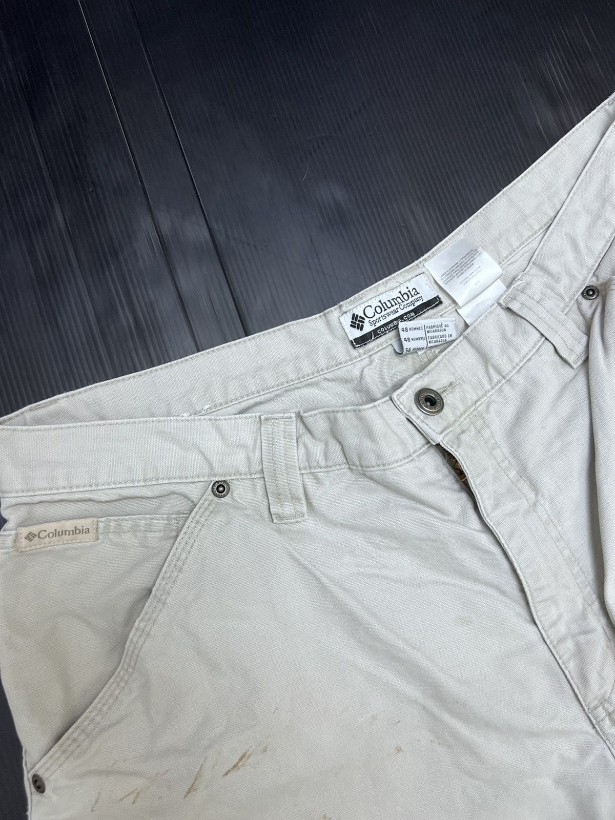 Columbia Vintage Columbia Outdoor Wear Carpenter Cargo Short Pant Size US 35 - 5 Thumbnail