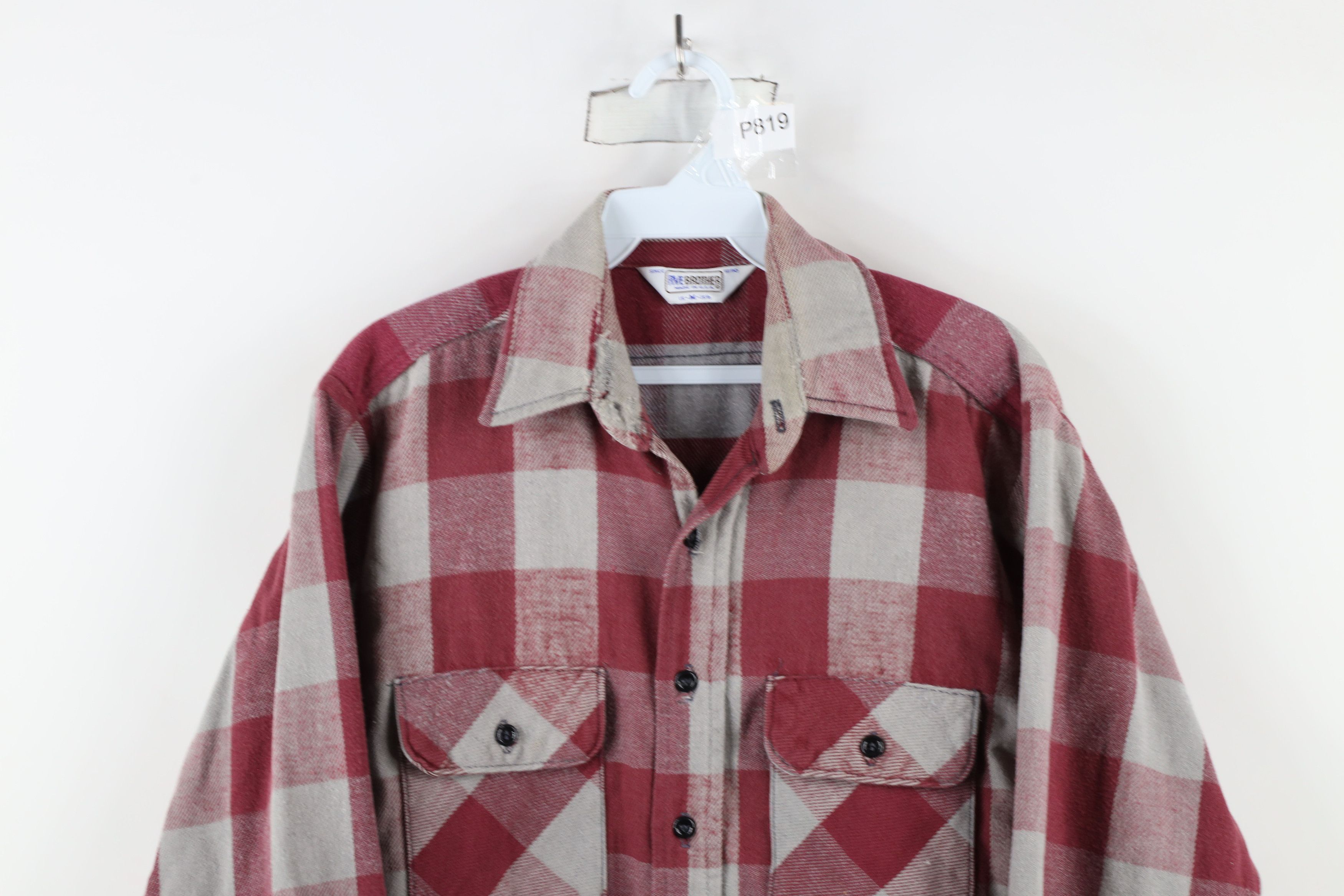 FiveBrother × Vintage Vintage 70s Five Brother Flannel Collared Button Shirt USA Size US M / EU 48-50 / 2 - 2 Thumbnail