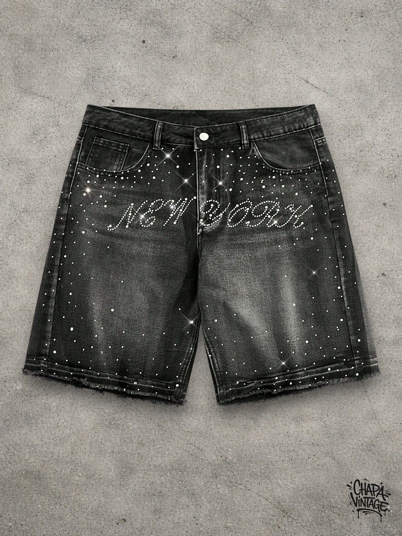 Japanese Brand Gray washed denim shorts Size US 32 / EU 48 - 1 Thumbnail