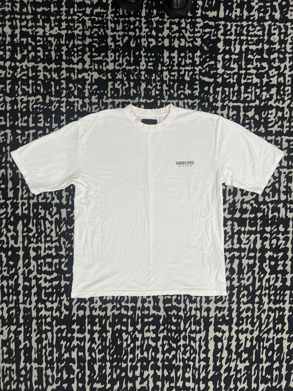 Number (N)ine Number N(ine) Spell Out white tee Size US XL / EU 56 / 4 - 2 Thumbnail