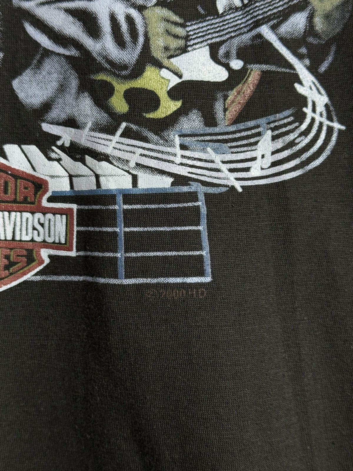 Harley Davidson × Vintage Vintage Harley Davidson 3D Emblem pig trail t-shirt M USA 90s Size US M / EU 48-50 / 2 - 4 Thumbnail