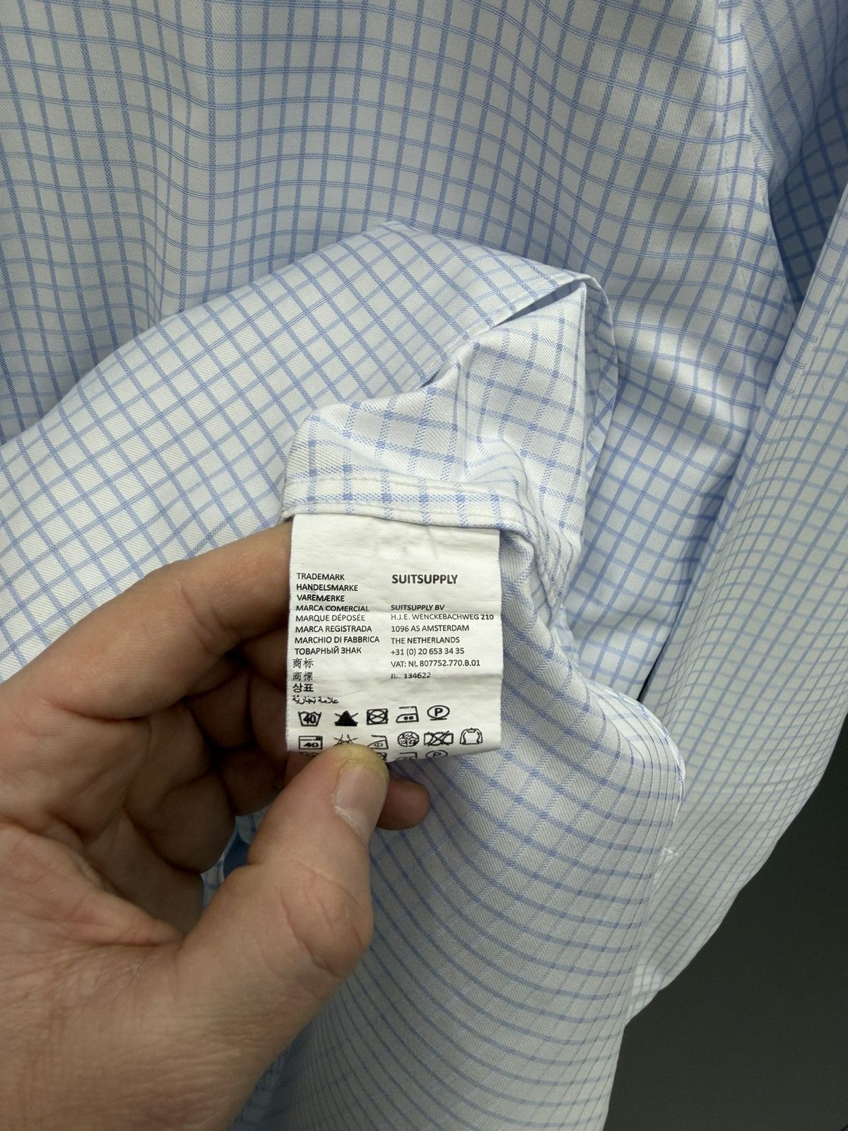 Suitsupply Suitsupply Traveller Cotton Long Sleeve Shirt Size 42 Size US XL / EU 56 / 4 - 7 Thumbnail