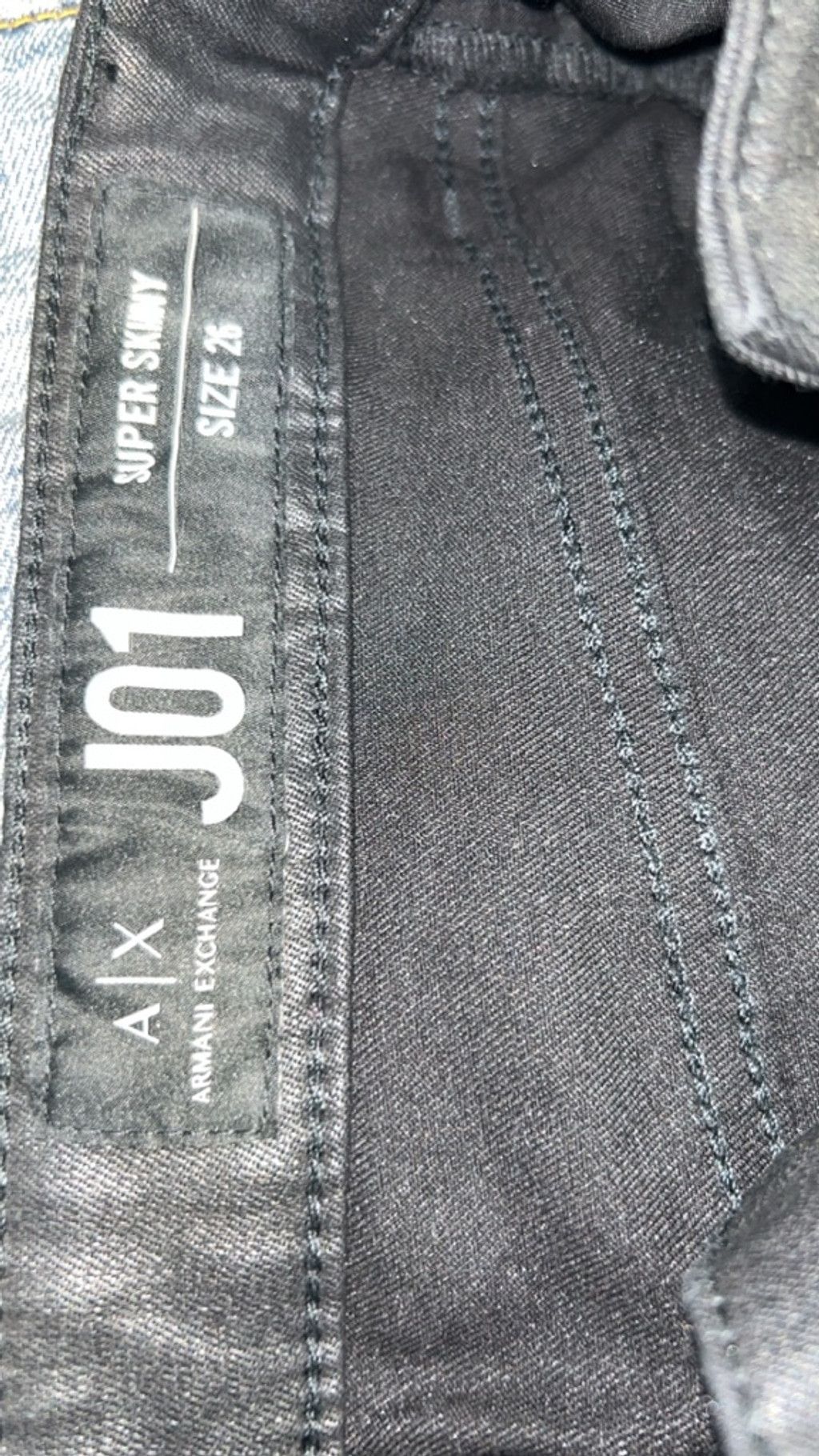 Armani Exchange Women's Armani Exchange Black Super Skinny Jeans Size 26 Jo1 Size 26" / US 2 / IT 38 - 6 Thumbnail