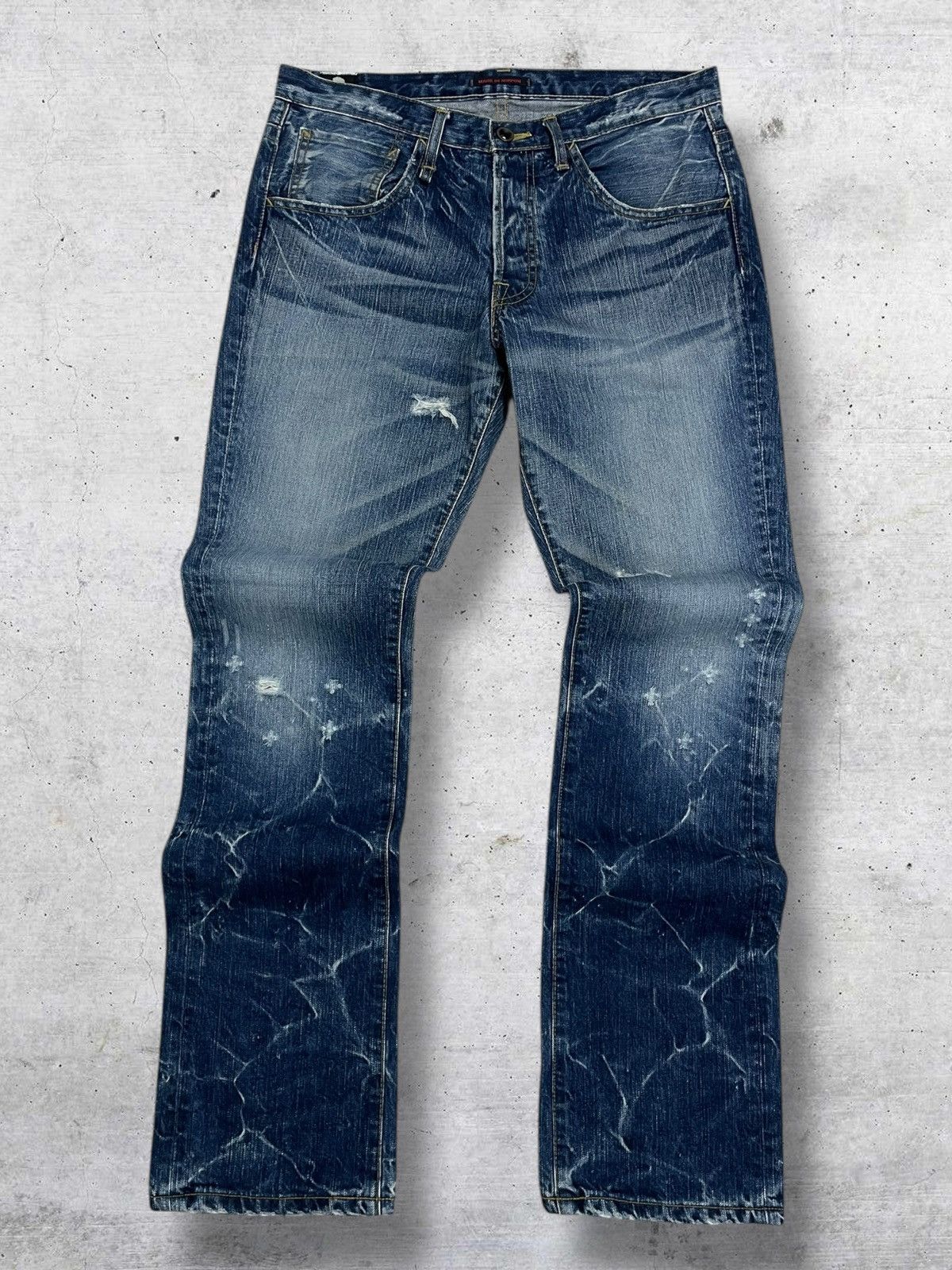 Japanese Brand VINTAGE JAPAN GRUNGE AESTHETIC PUNK MADE NIPPON JAPAN DENIM Size US 31 - 1 Thumbnail