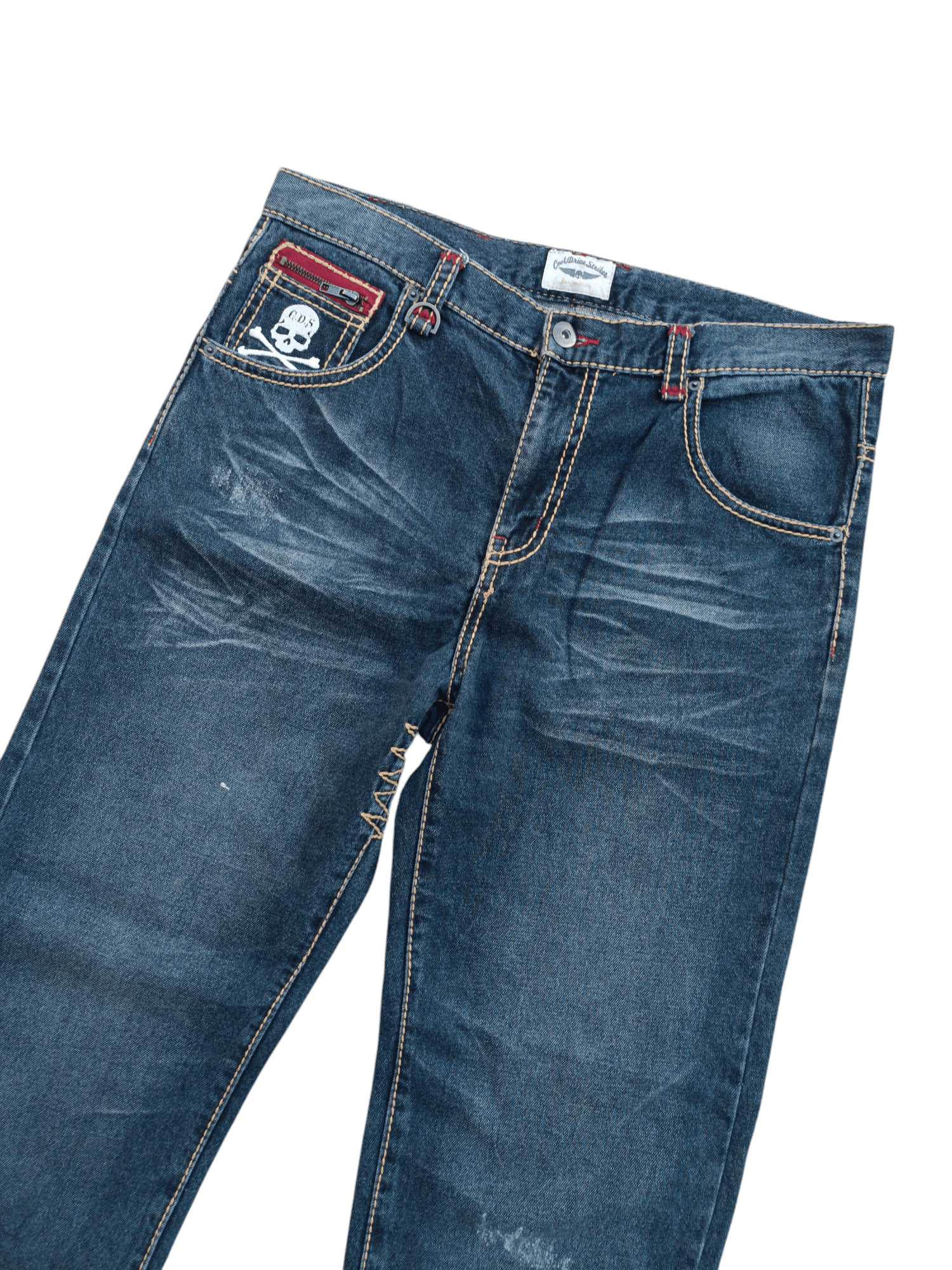 Japanese Brand Awesome Cool Drive Striker Skulls Embroidery Style Size US 36 / EU 52 - 8 Thumbnail