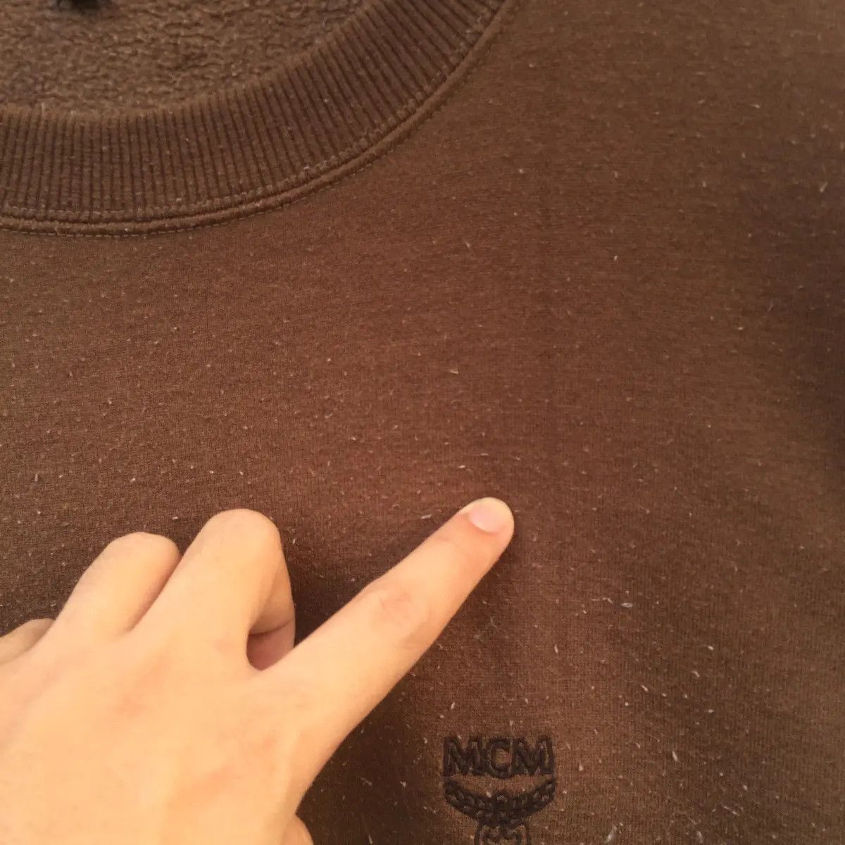 Japanese Brand Vintage 90s MCM Small Logo Sweatshirt | Spell Out | L | Hype Size US L / EU 52-54 / 3 - 5 Thumbnail