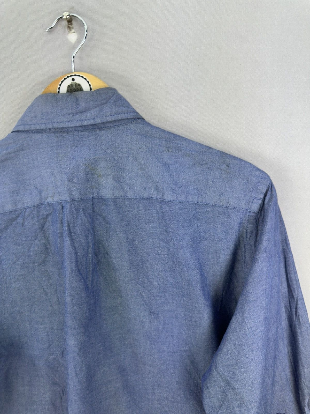 Japanese Brand J. Crew Distressed Plain Flannel Shirt Size US M / EU 48-50 / 2 - 5 Thumbnail