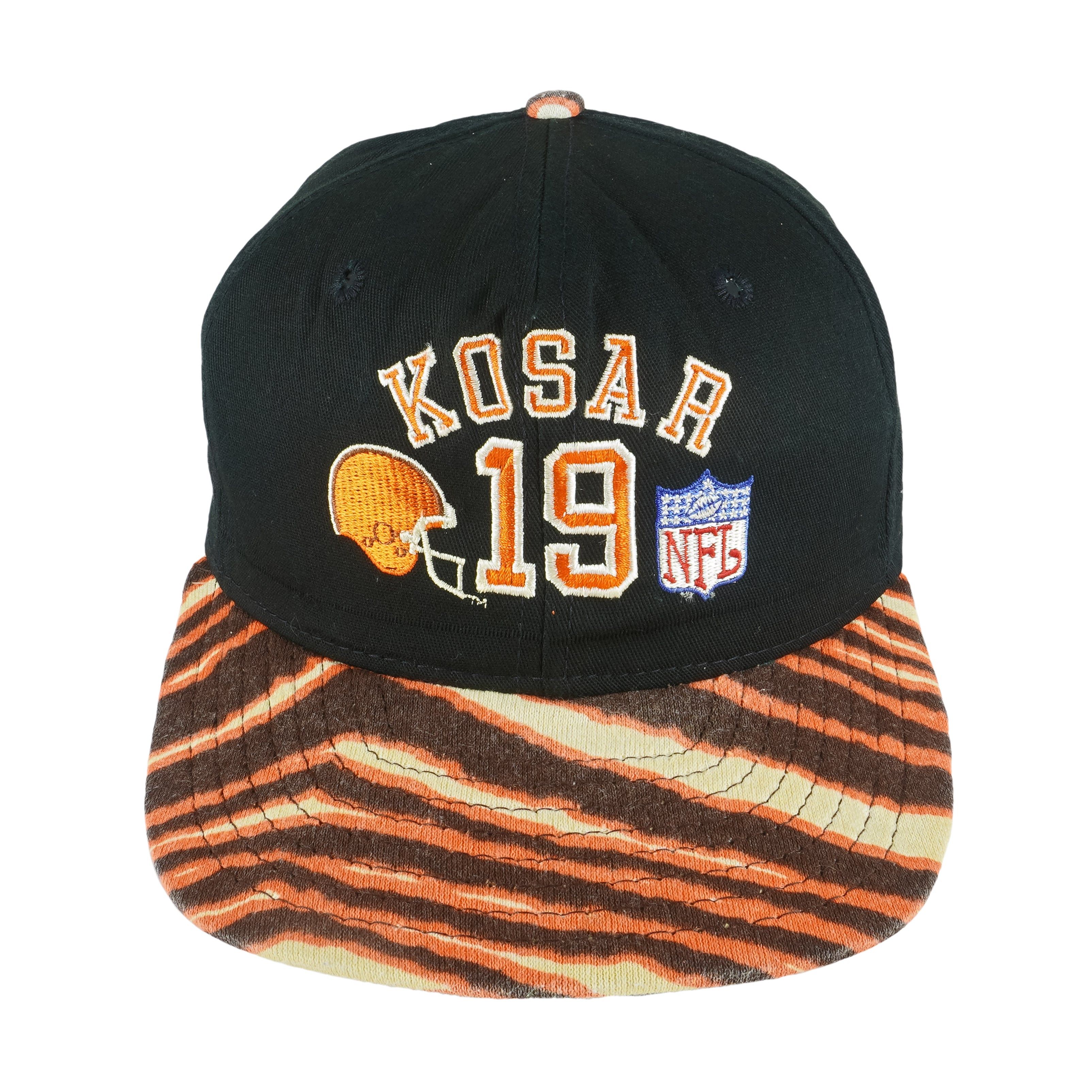 Zubaz NFL Cleveland Browns Kosar 19 Snapback Hat 1990s Size ONE SIZE - 1 Thumbnail