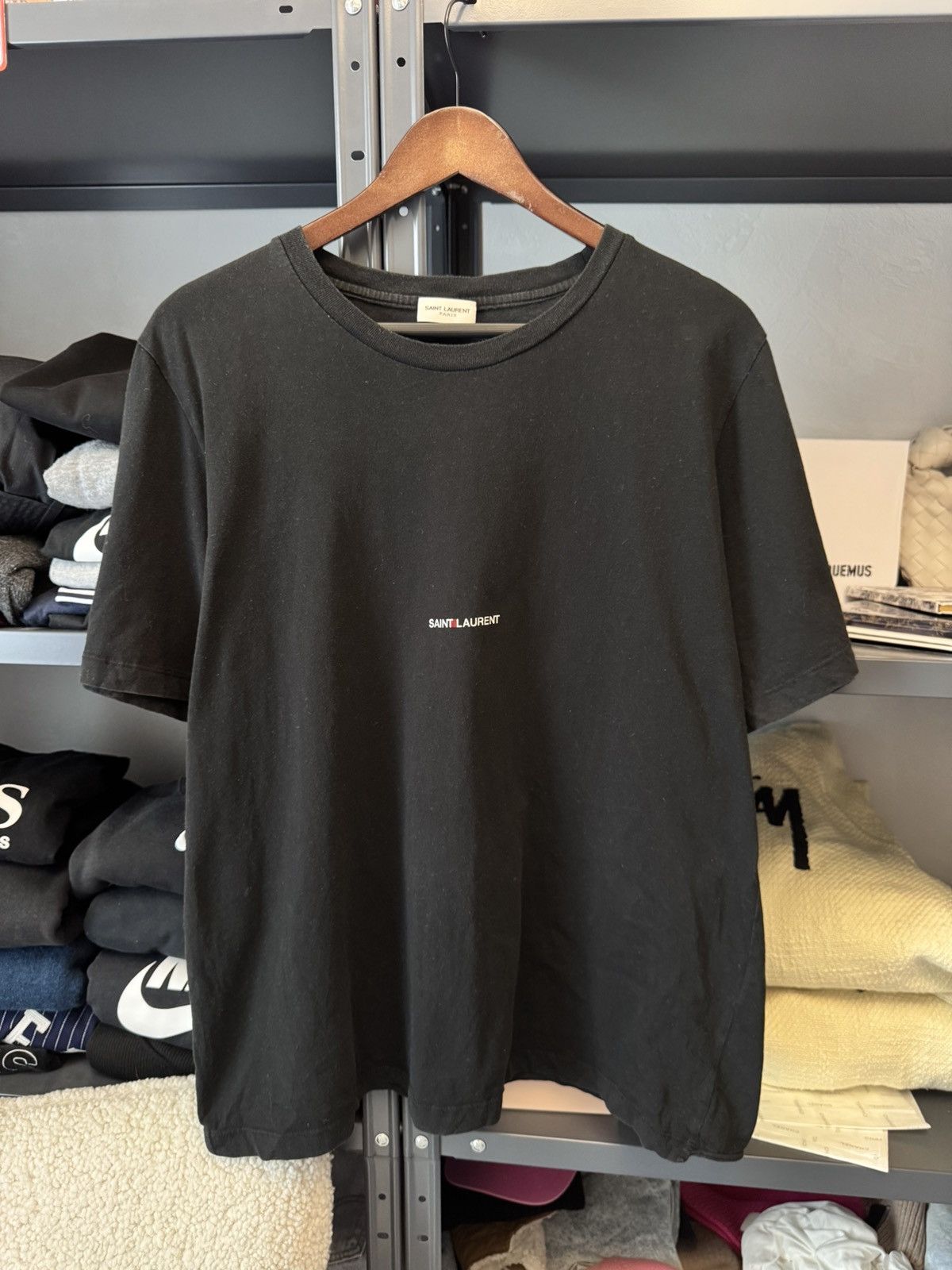 Saint Laurent Paris Saint Lauren Paris Logo T-shirt Size US L / EU 52-54 / 3 - 1 Thumbnail