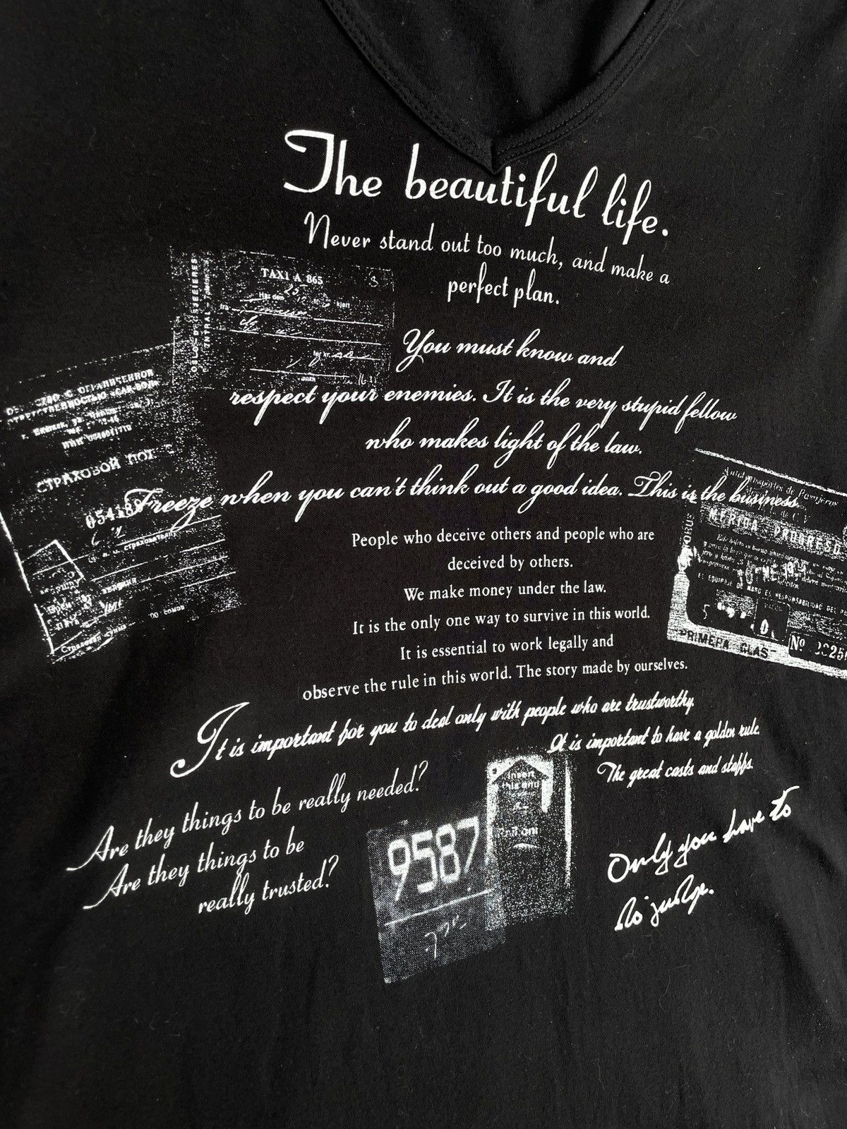 If Six Was Nine 2000s Japanese archive Vkei Poem V-neck Long Sleeve Tee Size US S / EU 44-46 / 1 - 7 Thumbnail