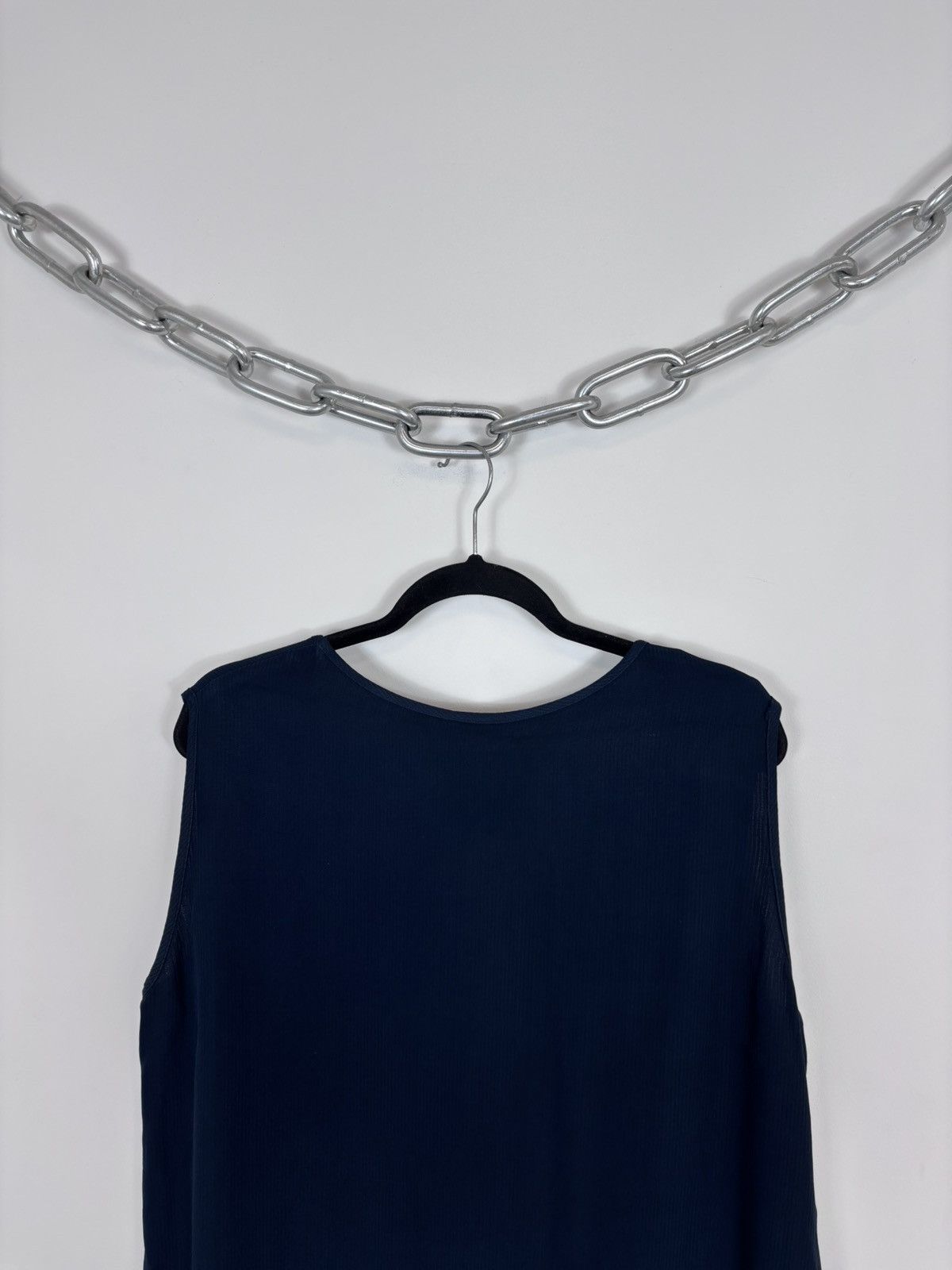 Davide Cenci Davide Cenci Vintage Women’s Navy Blue Tank Top Sleeveless Size L / US 10 / IT 46 - 10 Thumbnail