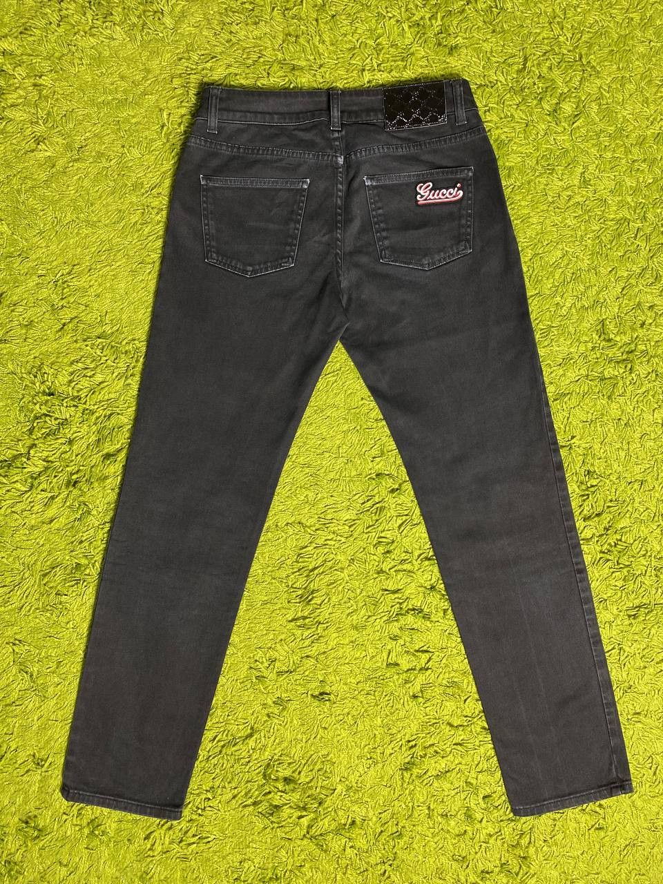Gucci Gucci Pocket Logo GG Black Denim Jeans Vintage Y2K Women Size 28" / US 6 / IT 42 - 1 Thumbnail