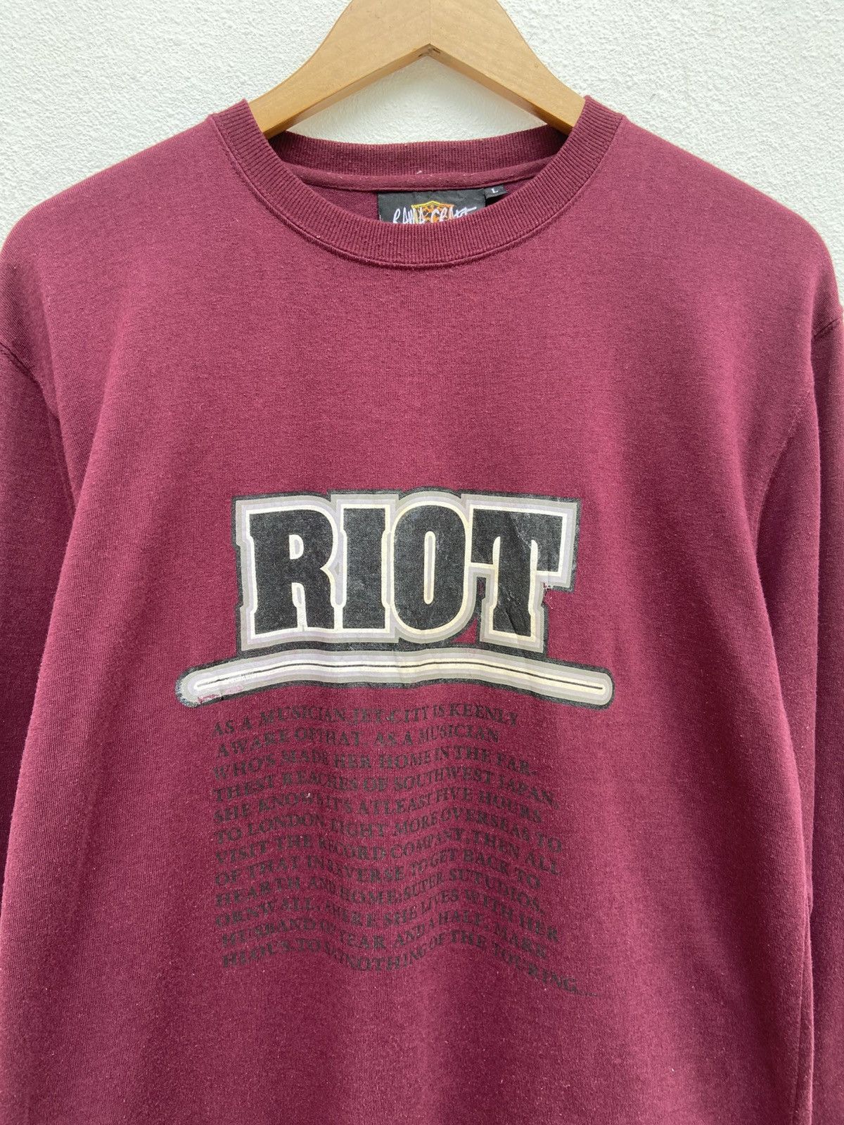 Band Tees 🔥 Vintage Jet City Records t shirt long sleeve RIOT Size US M / EU 48-50 / 2 - 1 Thumbnail
