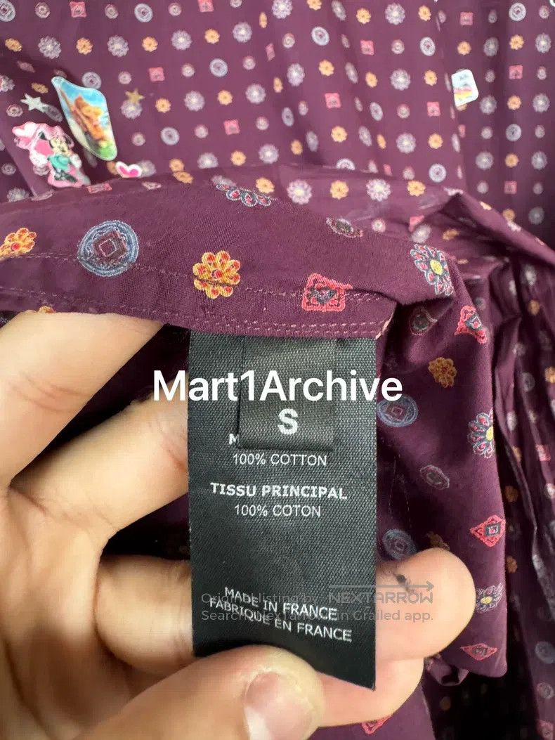 Vetements VETEMENTS Purple cashew flower sticker shirt Size US XS / EU 42 / 0 - 9 Thumbnail