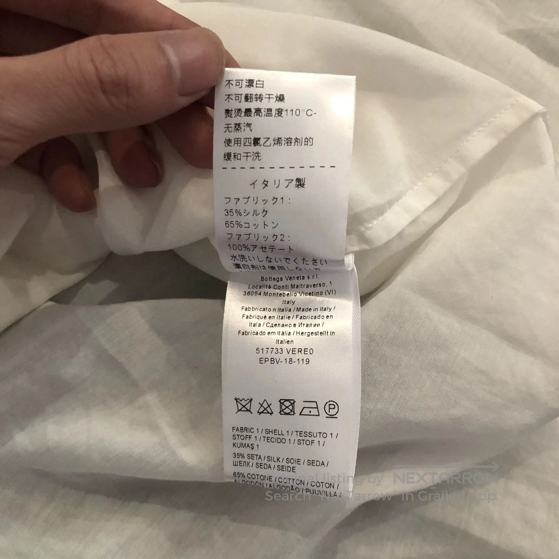Bottega Veneta Bottega Veneta Diamond Weave Shirt. Size XS / US 0-2 / IT 36-38 - 5 Thumbnail