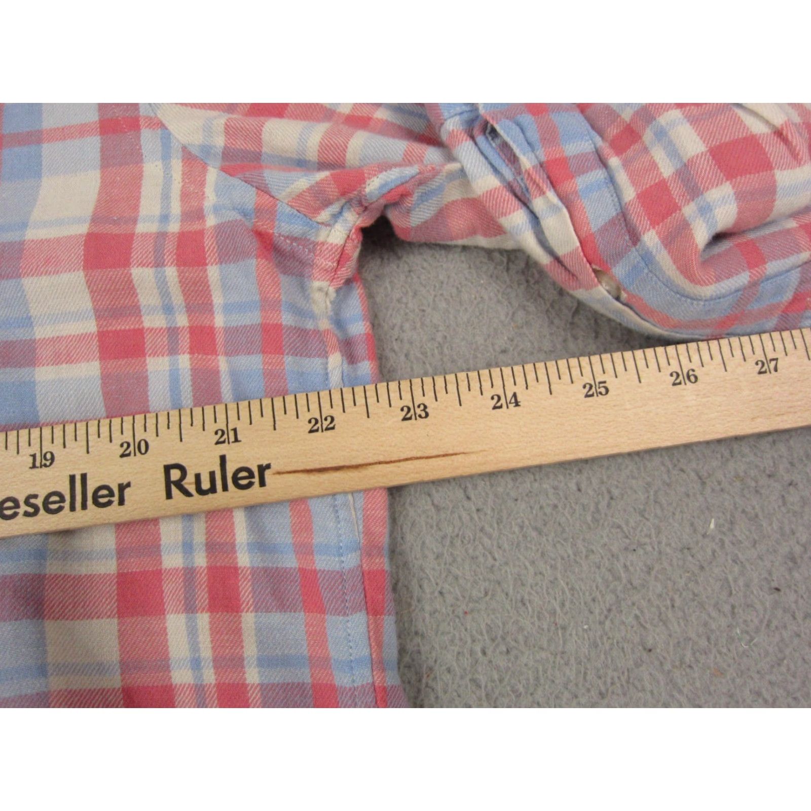Vineyard Vines Vineyard Vines Shirt Mens Large Blue Pink Slim Fit Crosby Linen Flannel Shirt Mens Size US L / EU 52-54 / 3 - 7 Thumbnail