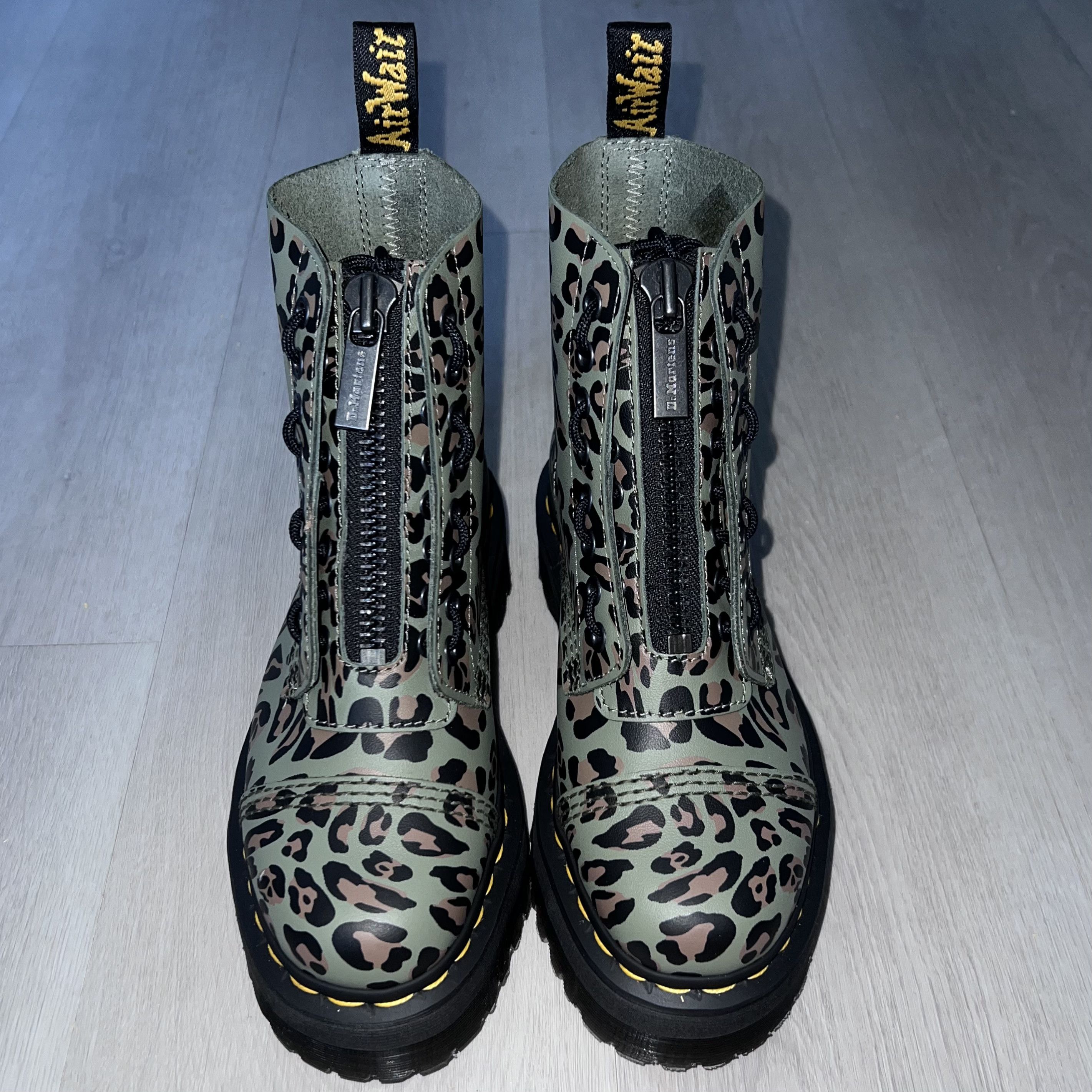 Dr. Martens Dr. Martens Sinclair Leopard Print Leather Boots 6 Grailed