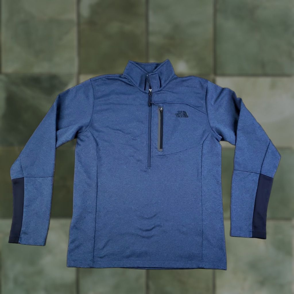 The North Face The North Face Sweatshirt Mens Small Blue Pullover Fleece 1/4 Zip Hiking Lightweight Size US S / EU 44-46 / 1 - 1 Thumbnail