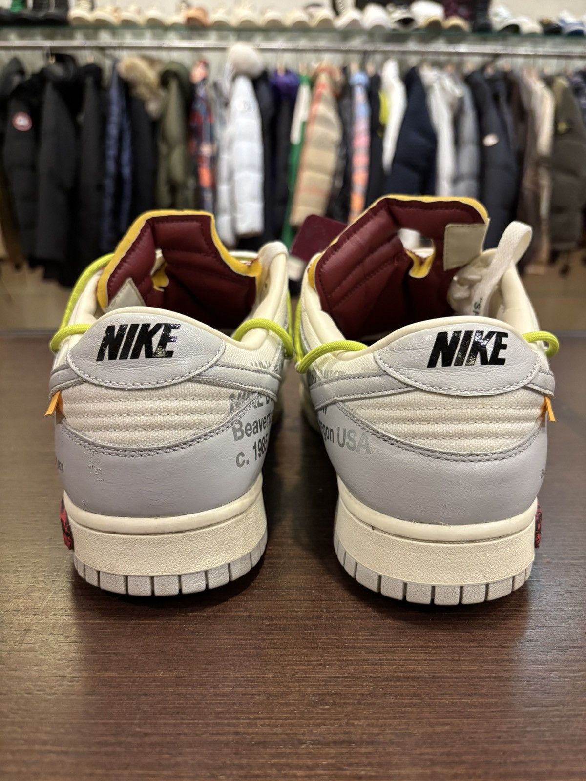 Nike × Off-White Nike X Off-White Dunk Low ‘Lot 8’ Size US 11 / EU 44 - 3 Thumbnail