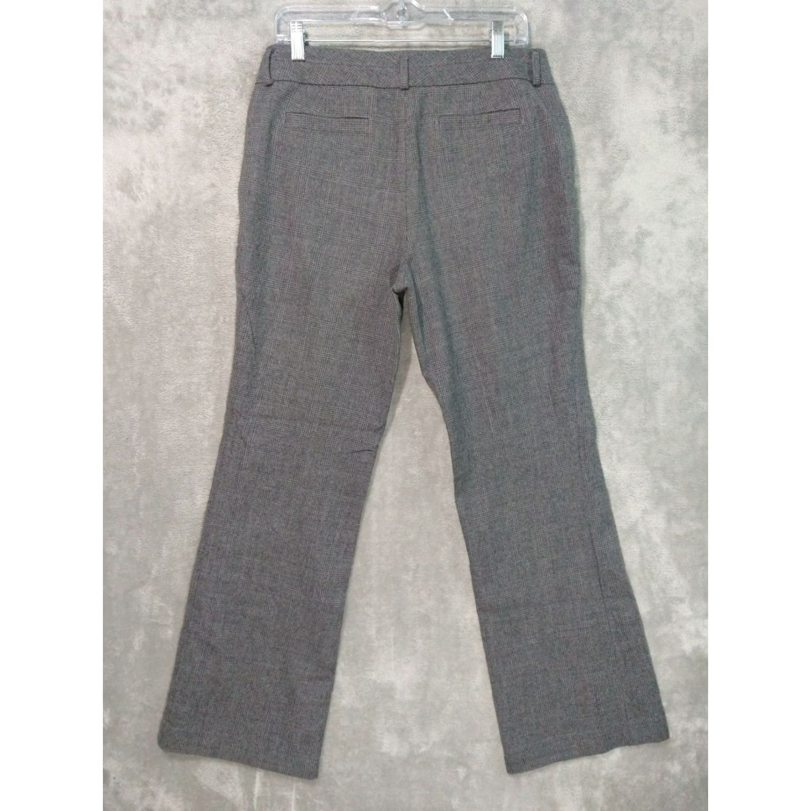 Banana Republic Banana Republic Pants Womens 8 Gray Plaid Boot Cut Jackson Wool Stretch Trousers Size 30" / US 8 / IT 44 - 2 Thumbnail