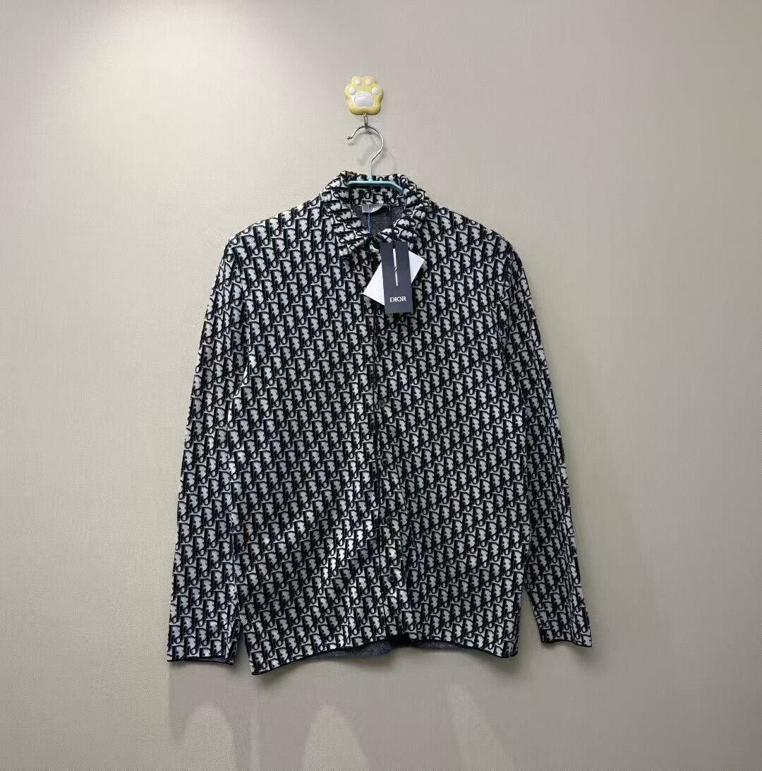 Dior DIOR Black White Monogram Logo Shirt Size XS / US 0-2 / IT 36-38 - 1 Thumbnail
