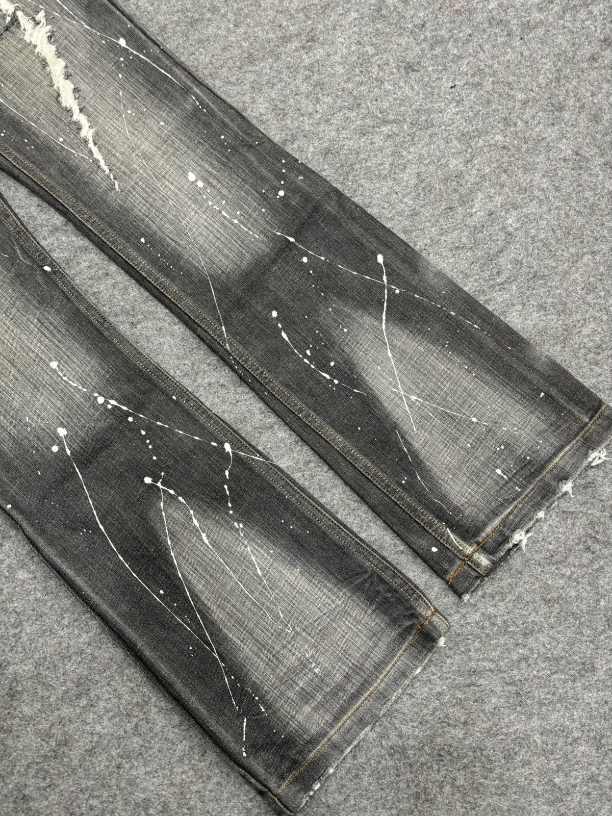 Seditionaries 💥FLARE💥 RHYME Japan Painter Spiky Distressed Denim F566 Size US 28 / EU 44 - 12 Thumbnail
