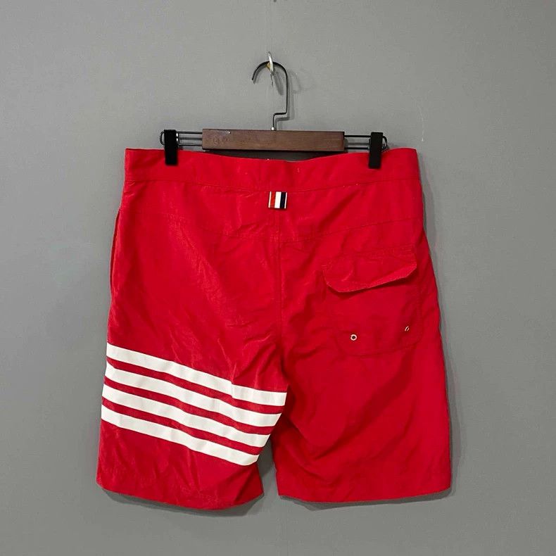 Thom Browne Thom Browne Size 4 Red four-bar trousers 2506-Nextarrow Size US 33 - 3 Thumbnail