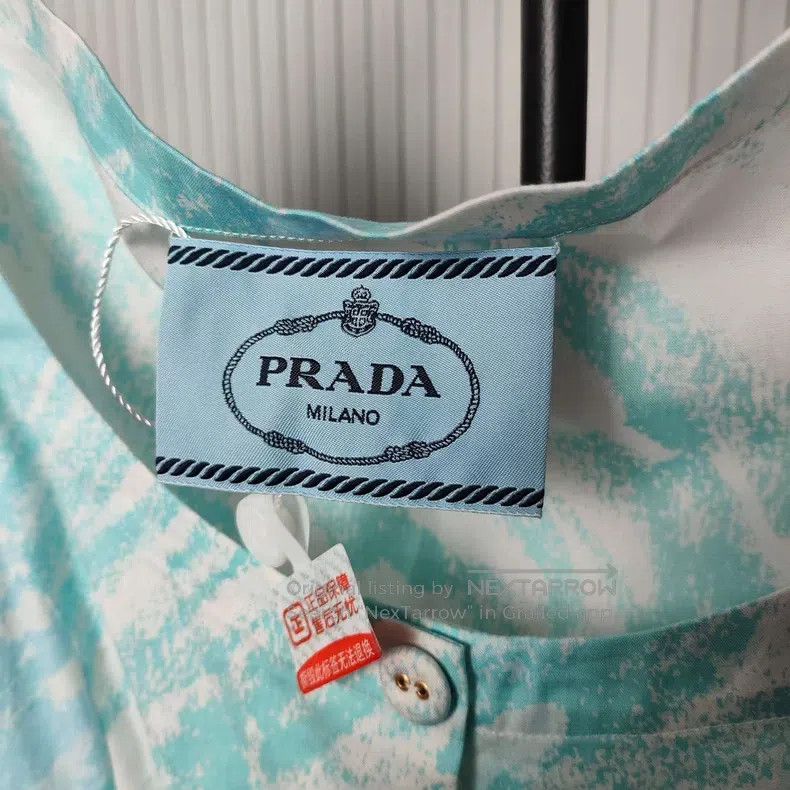 Prada Prada Blue and white long skirt Size XS / US 0-2 / IT 36-38 - 3 Thumbnail