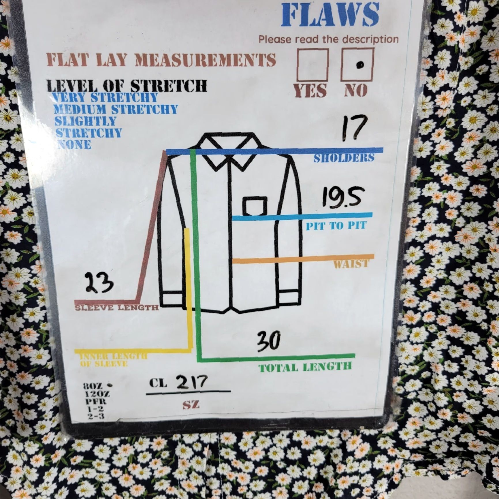 Vintage Love Notes Blue White Microfloral Shirt Blouse Top Front Knot Lightweight M Women’s Long Sleeve Collared Button 100% Rayon Size M / US 6-8 / IT 42-44 - 2 Thumbnail