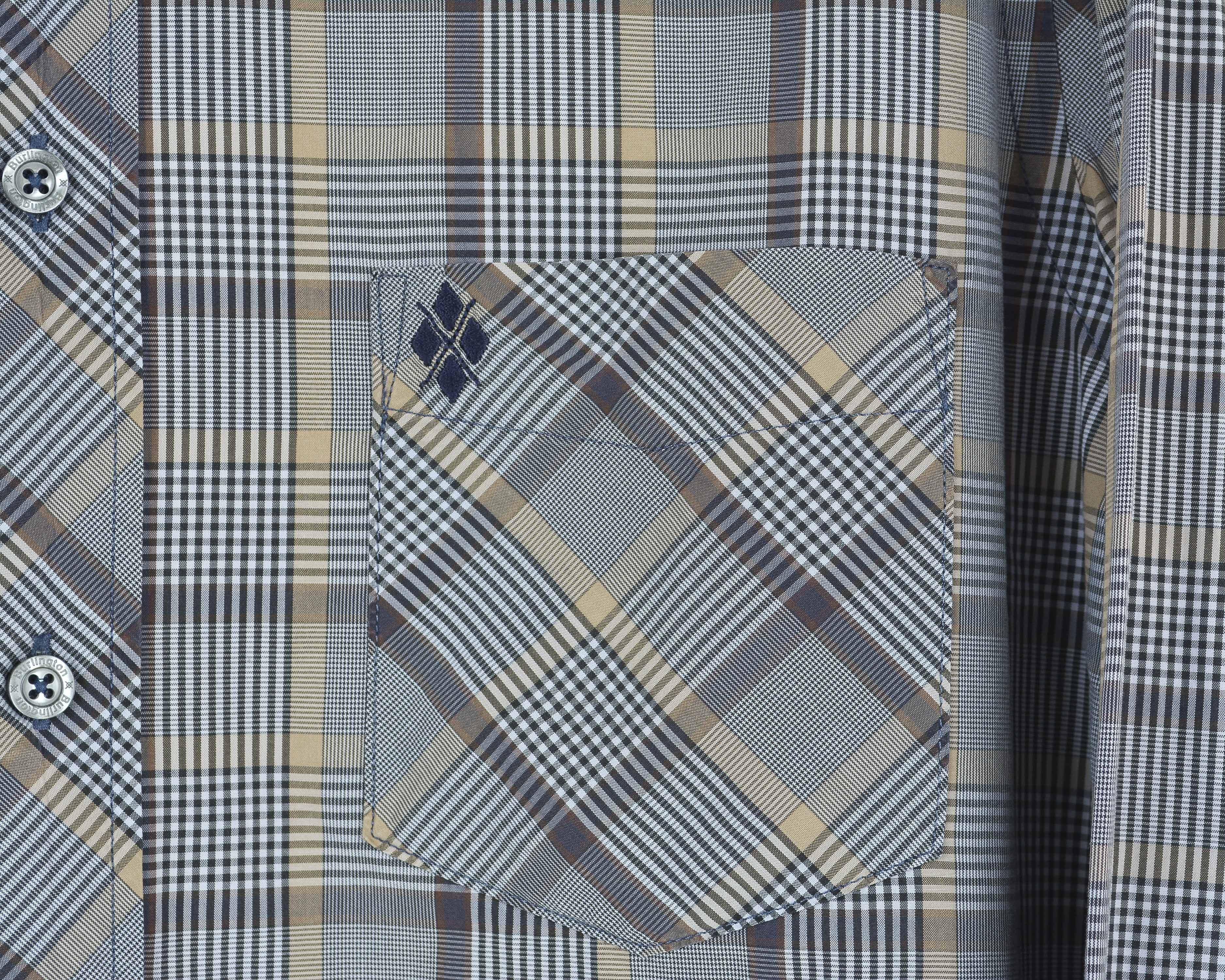 Burlington Men's Heritage Cotton Shirt S Casual Formal Check Plaid Size US S / EU 44-46 / 1 - 3 Thumbnail