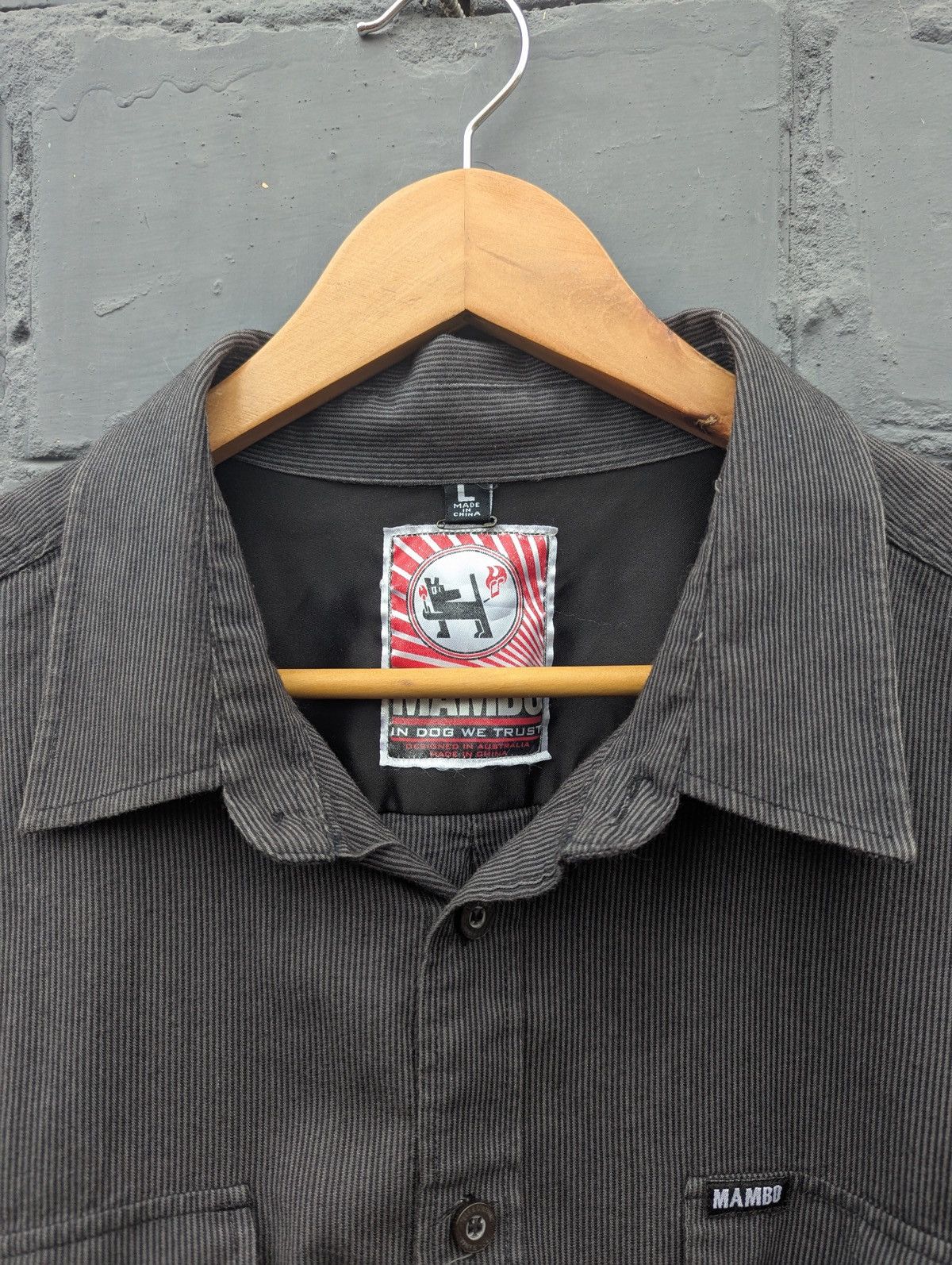 Mambo Mambo Corduroy Military Style Baggy Overshirt Embroidered Size US L / EU 52-54 / 3 - 3 Thumbnail