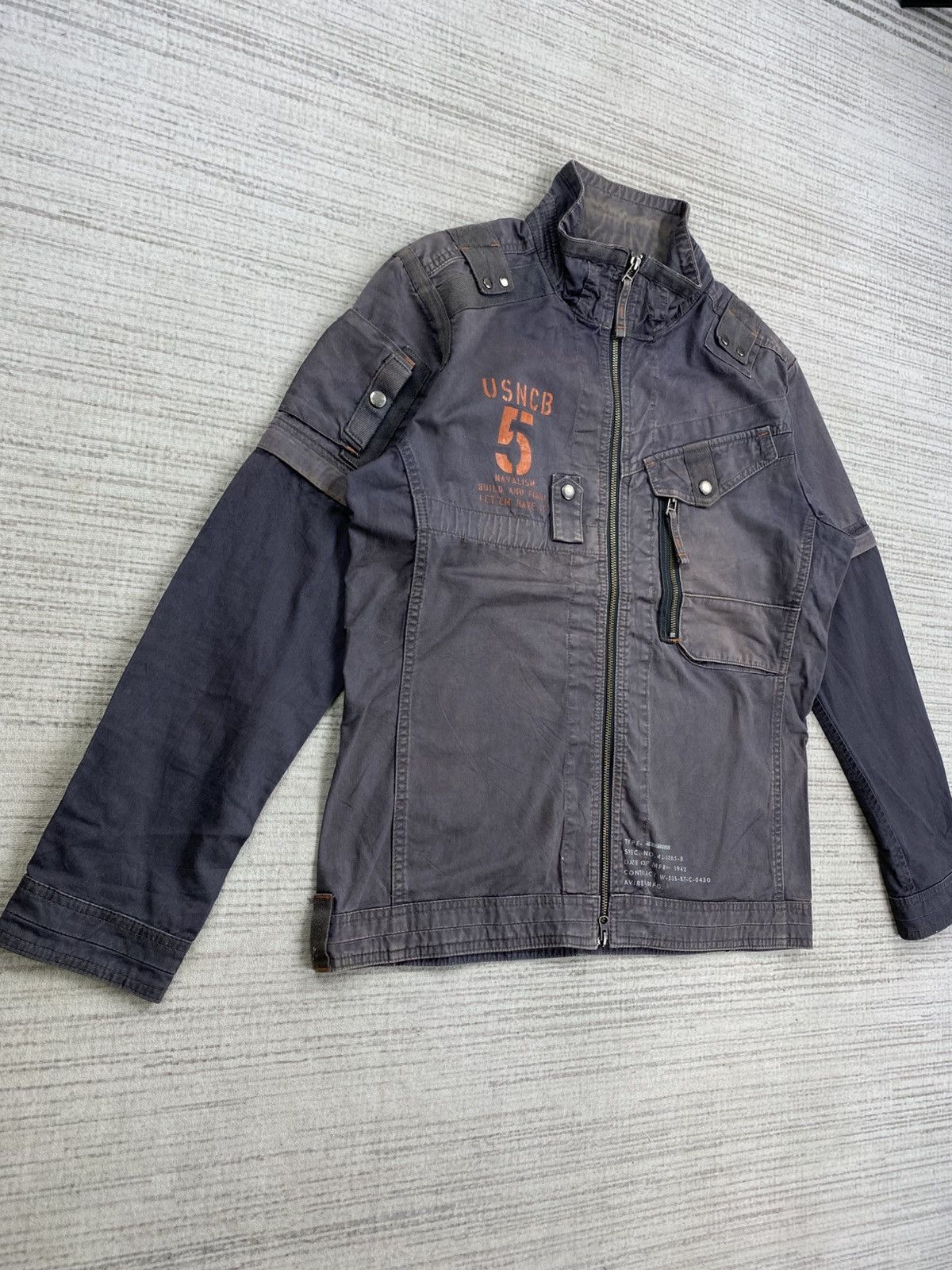 Avirex Vintage Avirex USNCB Navalism Zipper Jacket Size US M / EU 48-50 / 2 - 3 Thumbnail