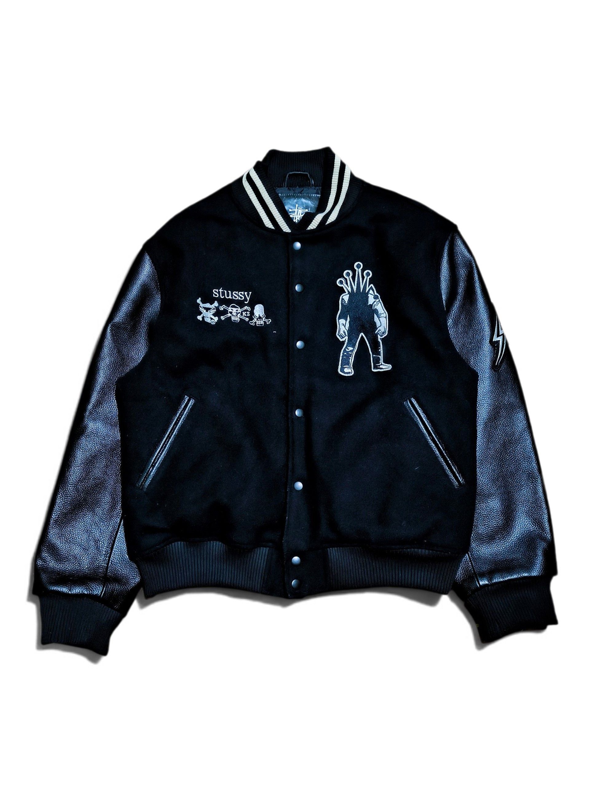 Streetwear × Stussy Stussy SS Link Leather Bomber | Grailed