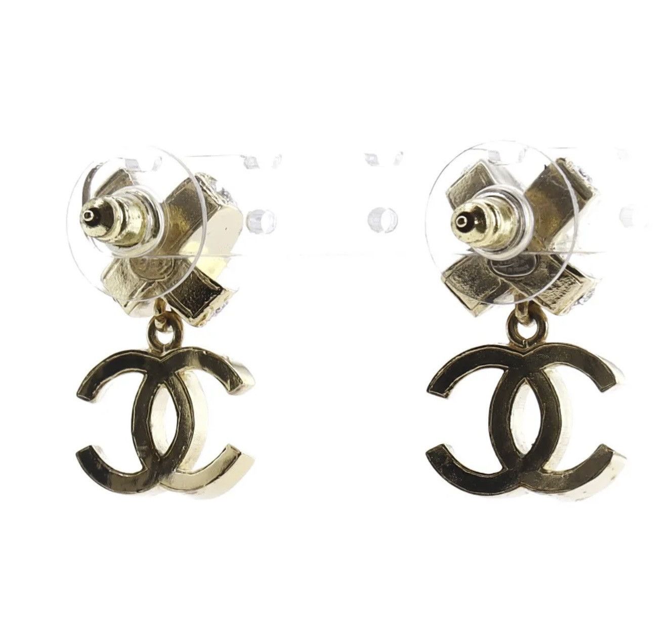 Chanel chanel metal logo earrings 0079 Size ONE SIZE - 2 Thumbnail