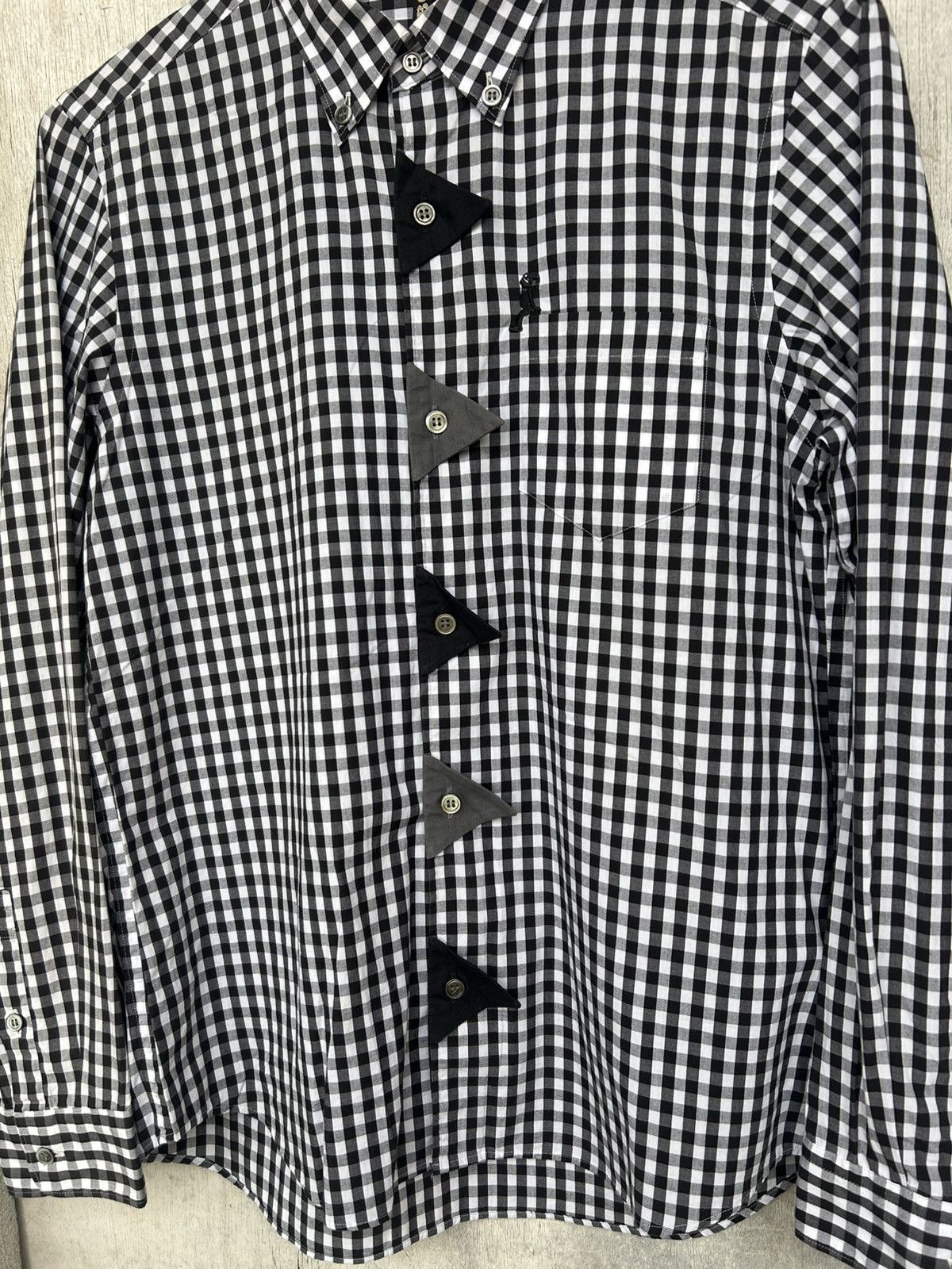 Issey Miyake Frapbois Gingham Check Shirt Size XS / US 0-2 / IT 36-38 - 2 Thumbnail