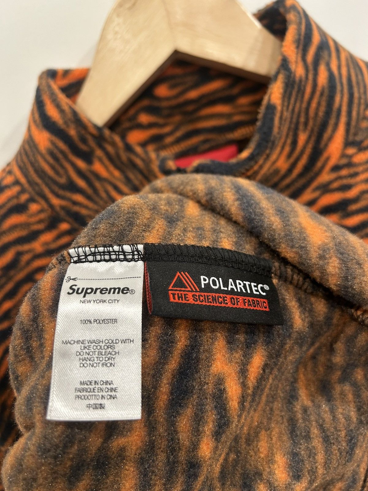 Supreme Supreme FW21 Polartec Half Zip Pullover “Tiger” Size Large Size US L / EU 52-54 / 3 - 5 Thumbnail